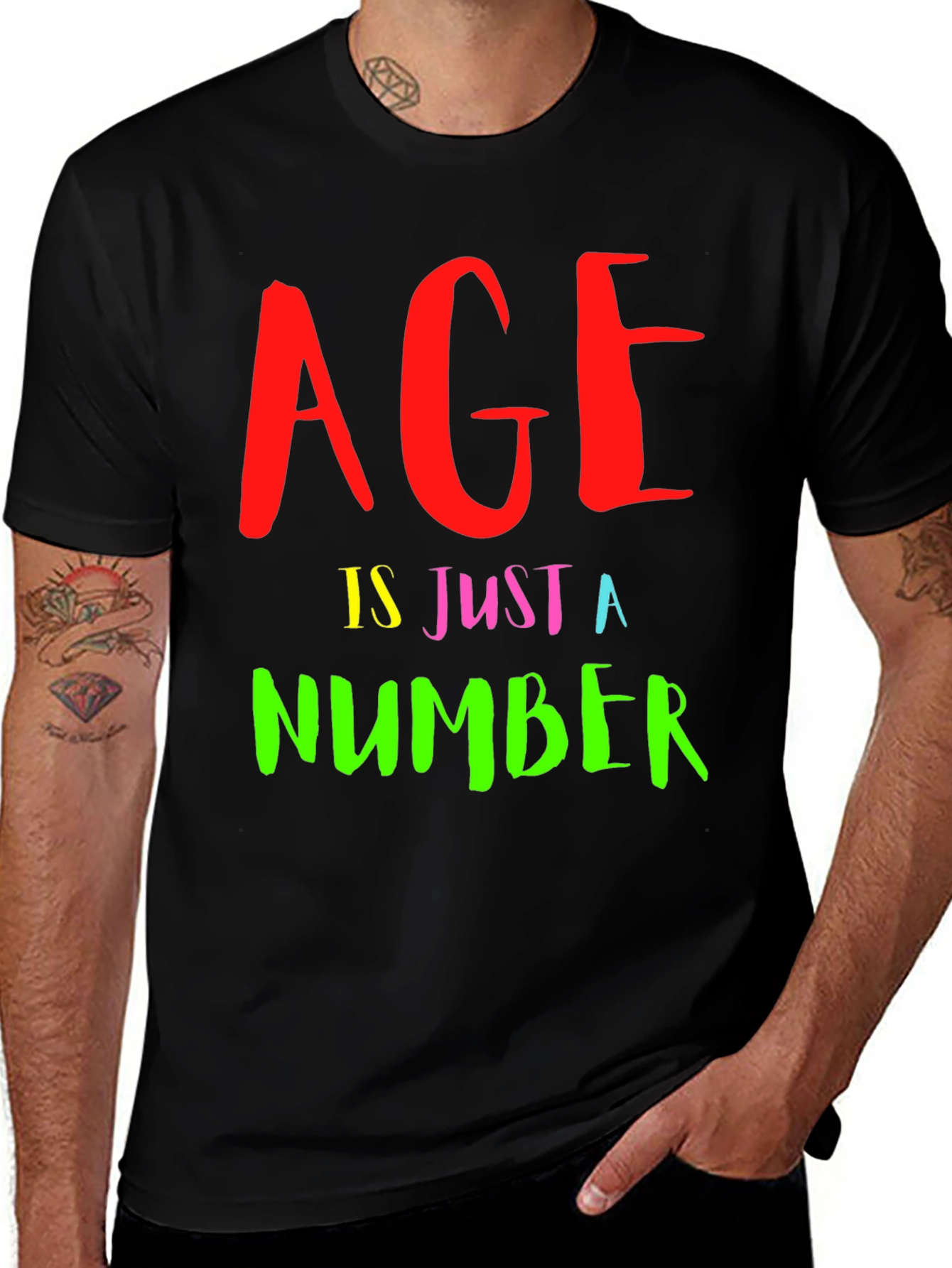 Variant 28 of Age Is Just a Number Graphic Tee