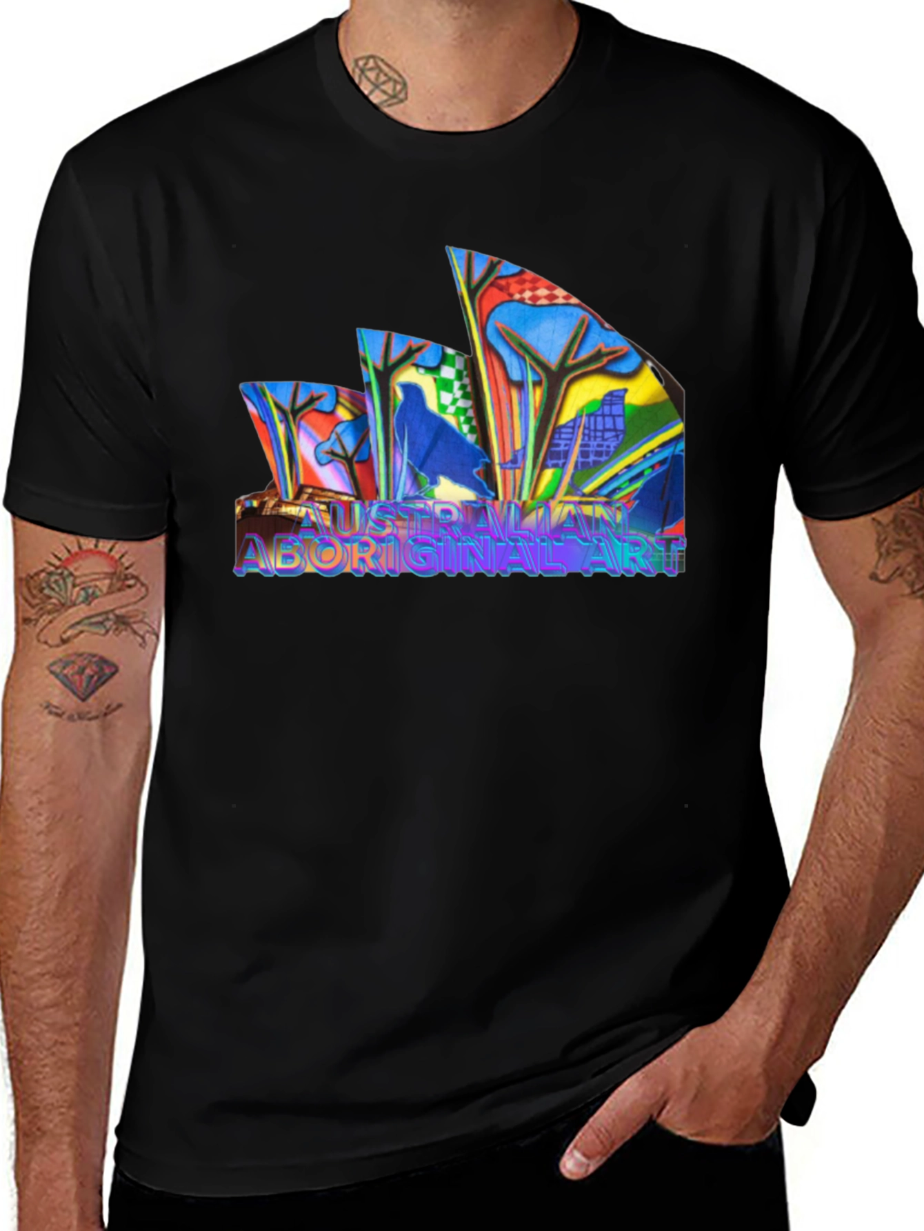Variant 5 of Aboriginal Art Graphic T-Shirt