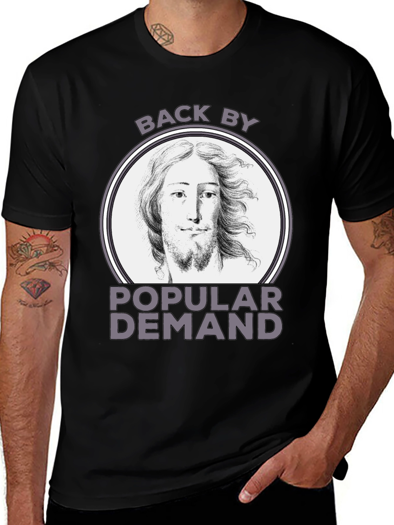 Variant 19 of Back By Popular Demand Jesus Graphic T-Shirt