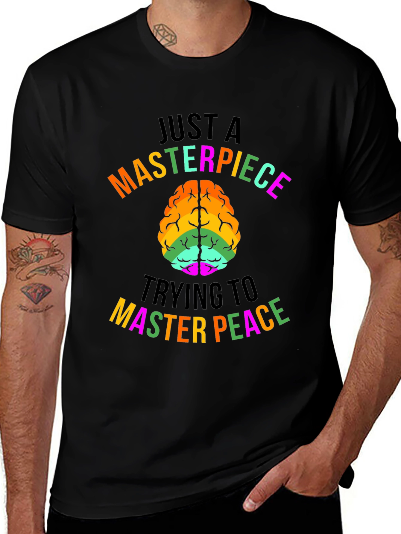 Variant 5 of Masterpiece Master Peace Brain Graphic Tee