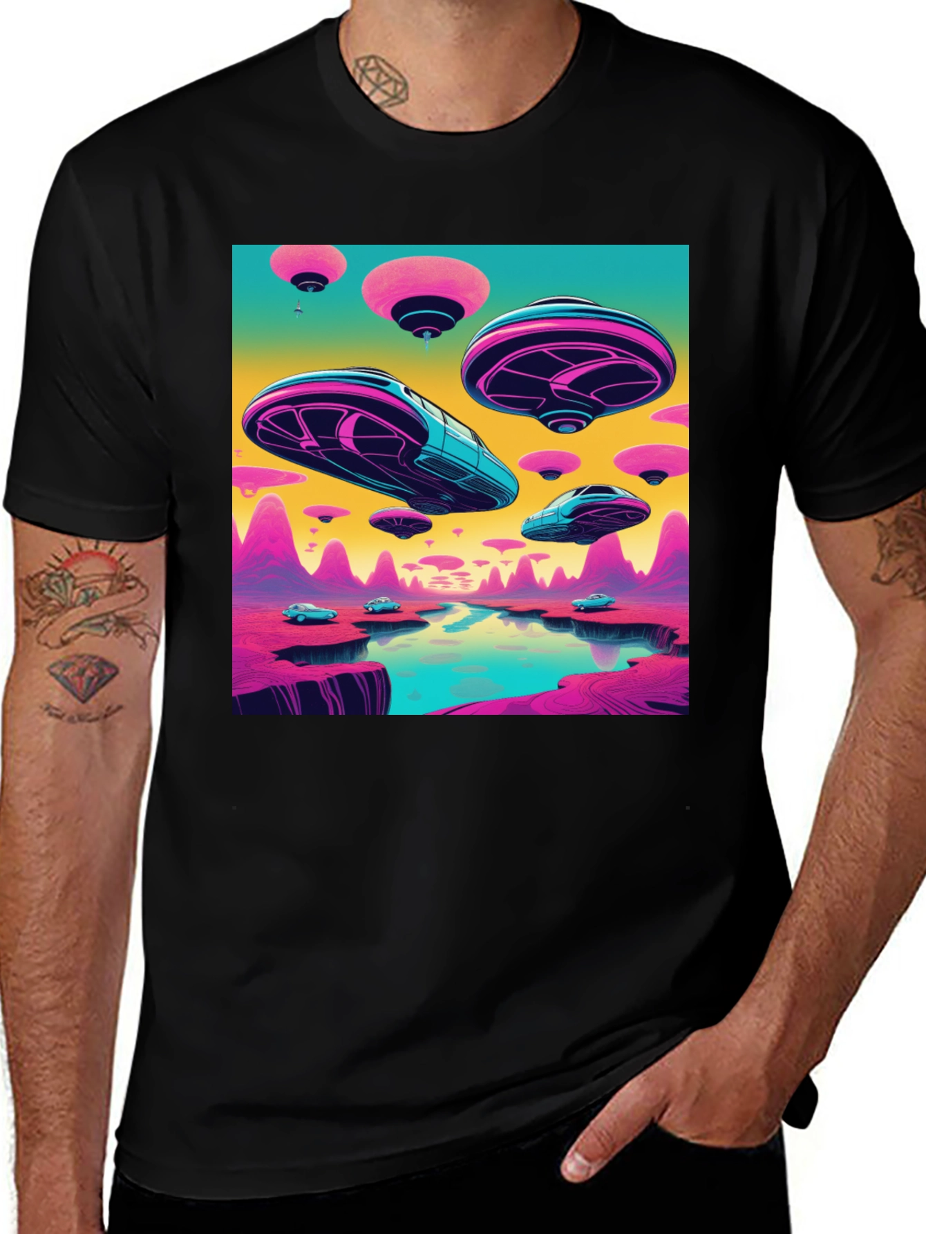 Variant 22 of Retro Sci-Fi Graphic Tee