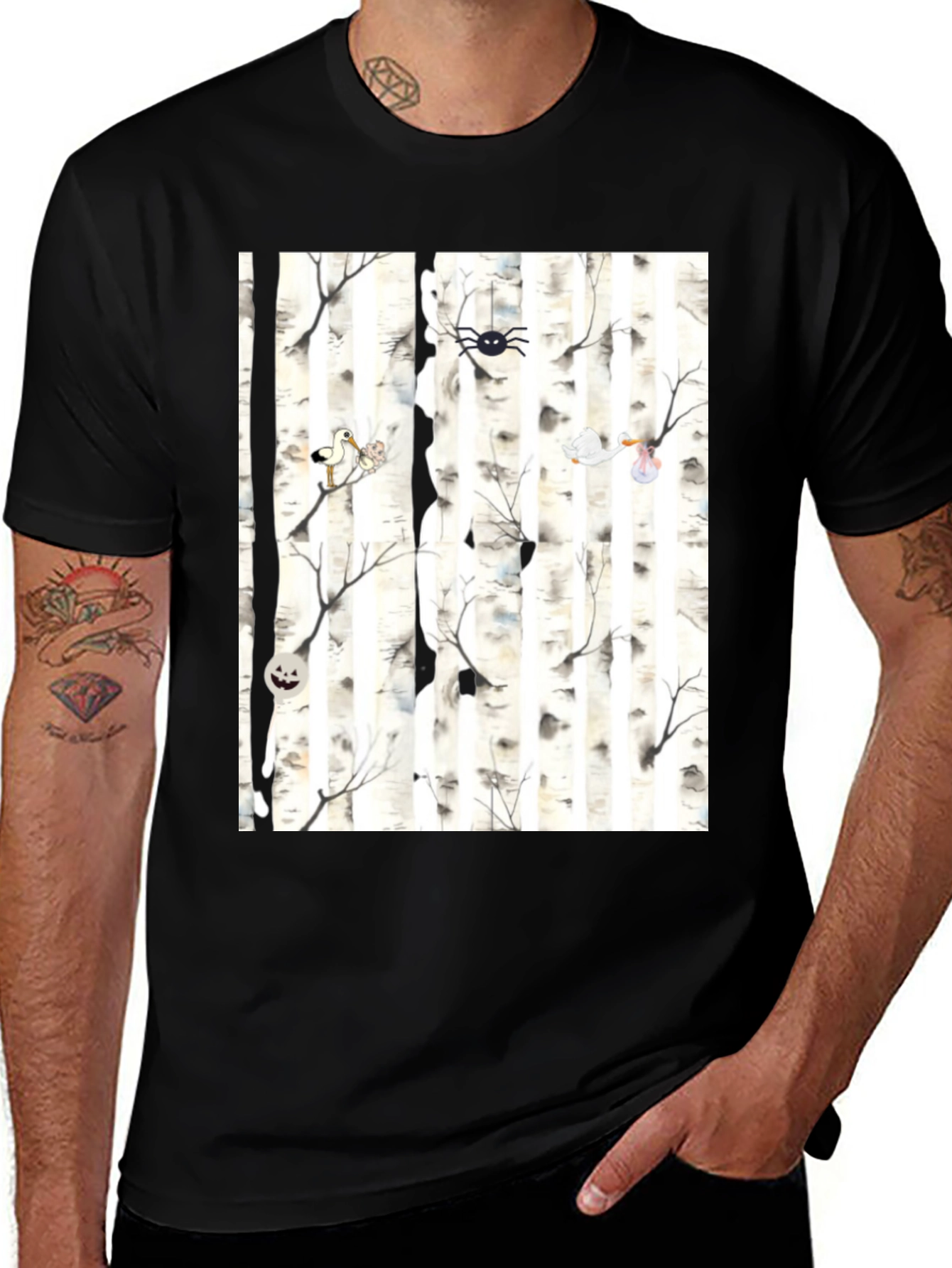 Variant 27 of Spooky Forest T-Shirt