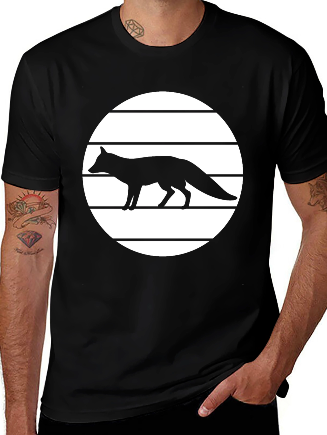 Variant 16 of Fox Graphic Tee - Black