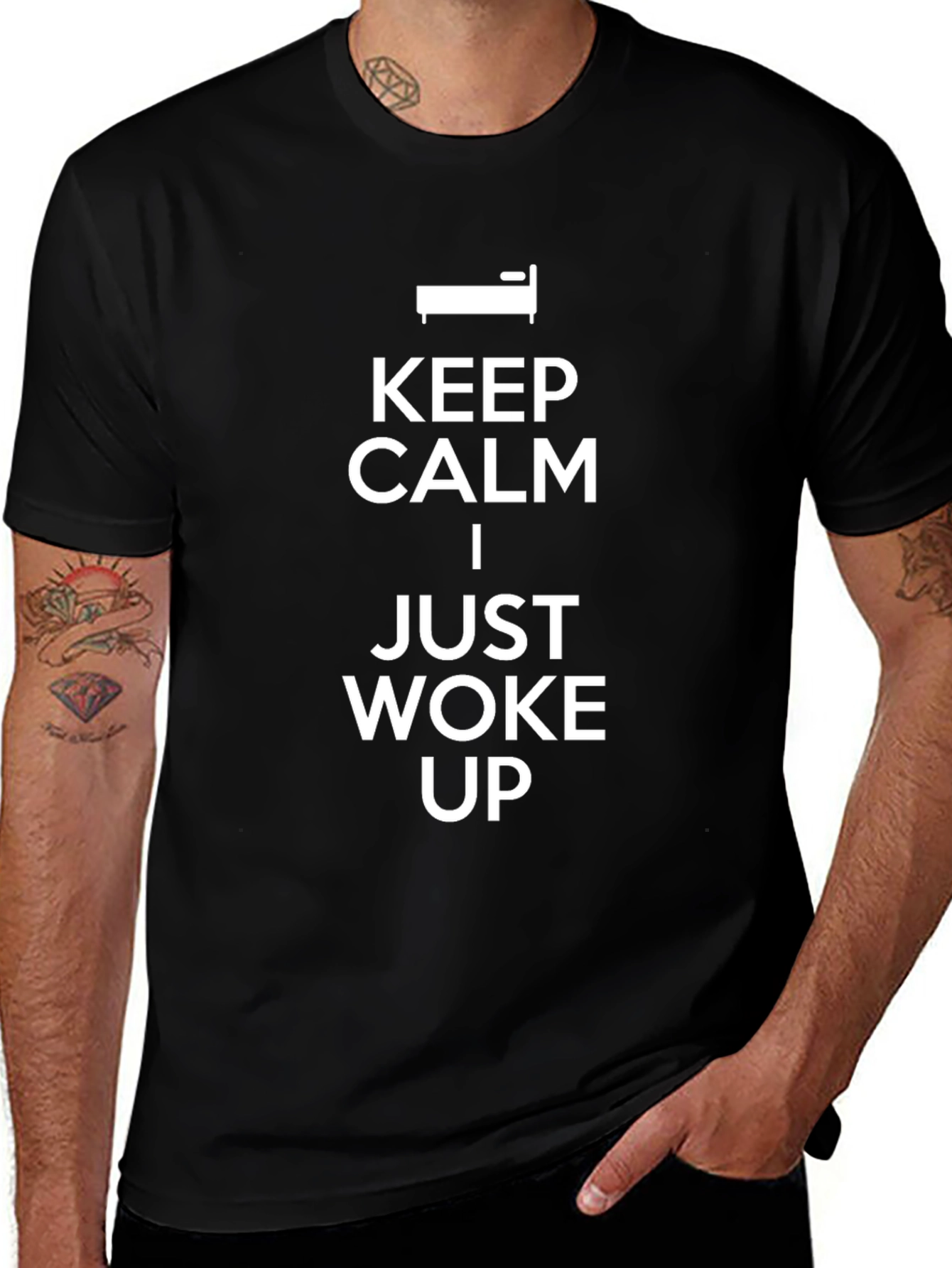 Variant 20 of Keep Calm I Just Woke Up Graphic Tee