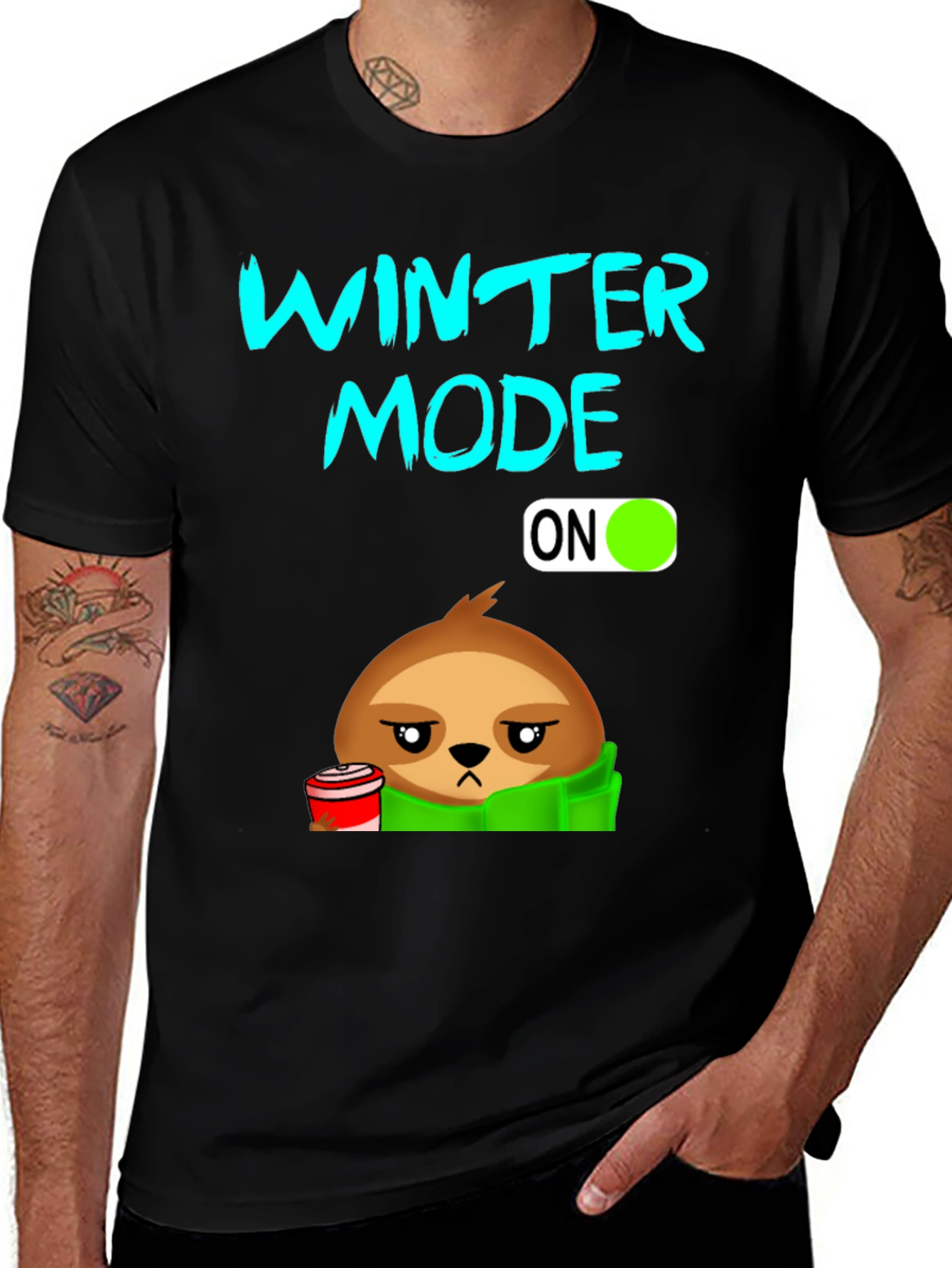 Variant 6 of Winter Mode Sloth T-Shirt
