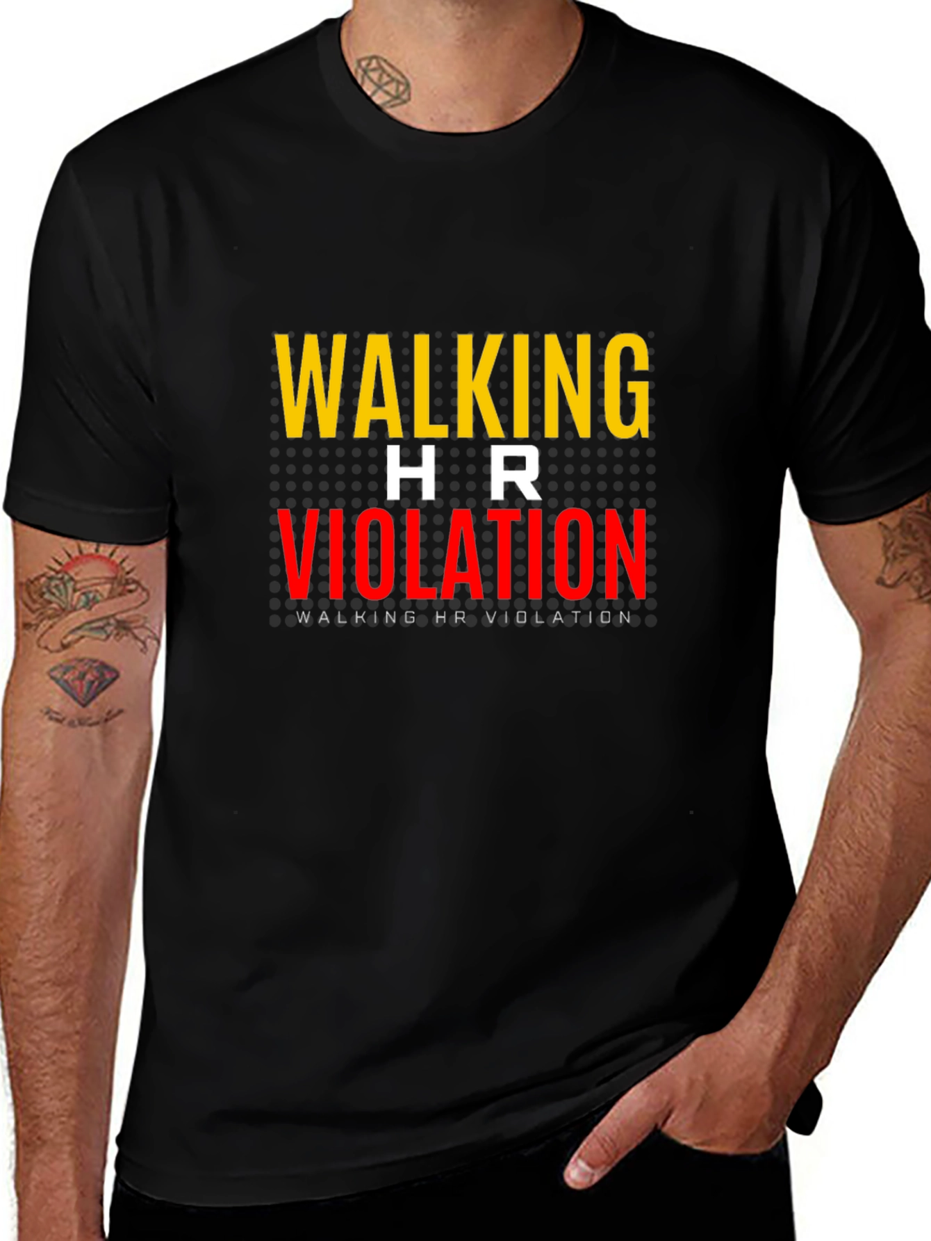 Variant 14 of Walking HR Violation Graphic T-Shirt