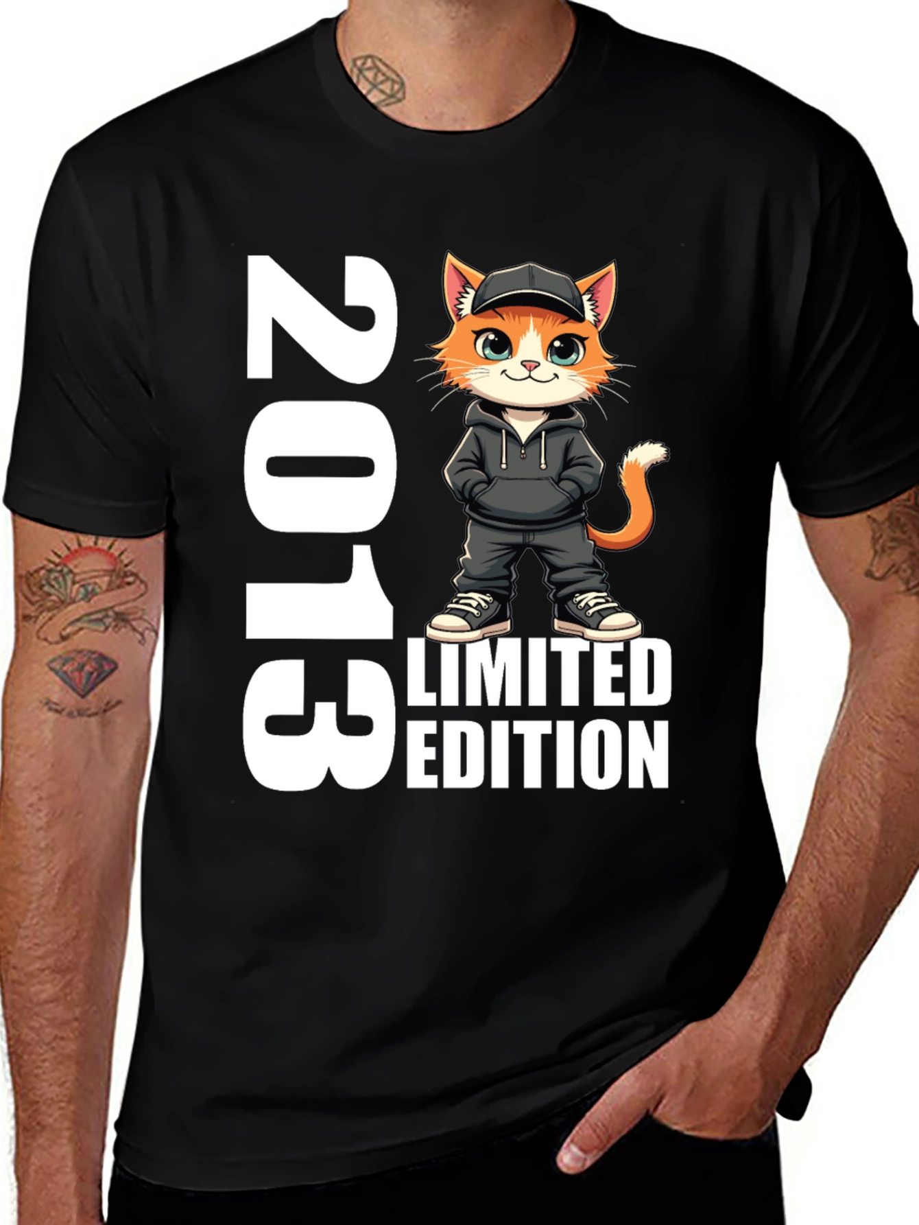 2013 Limited Edition Cat Graphic T-Shirt