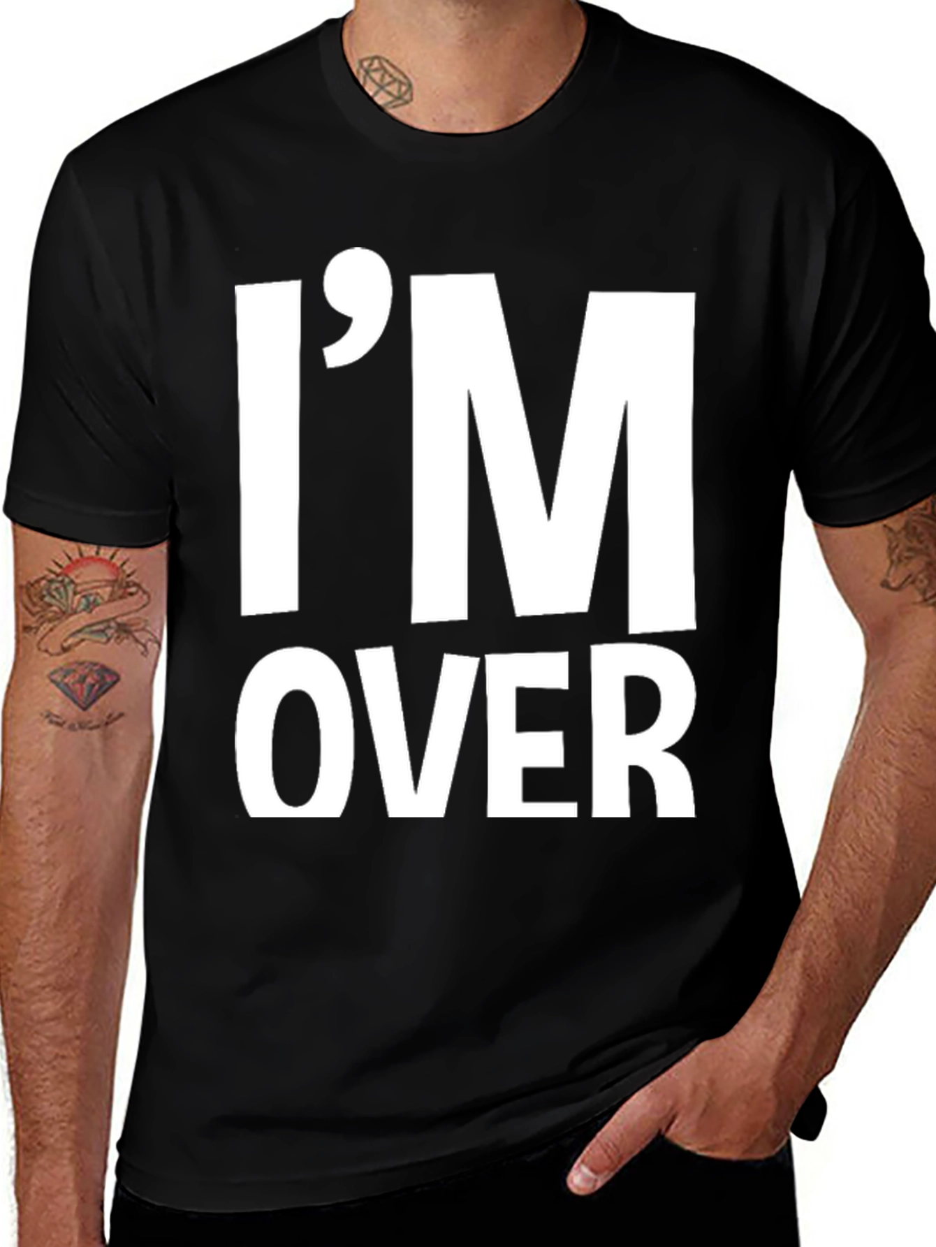 Variant 17 of I'm Over It T-Shirt Funny Sarcastic Graphic Tee