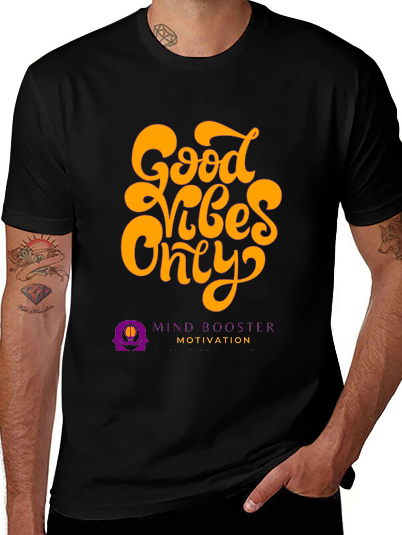 Good Vibes Only Black Graphic Tee