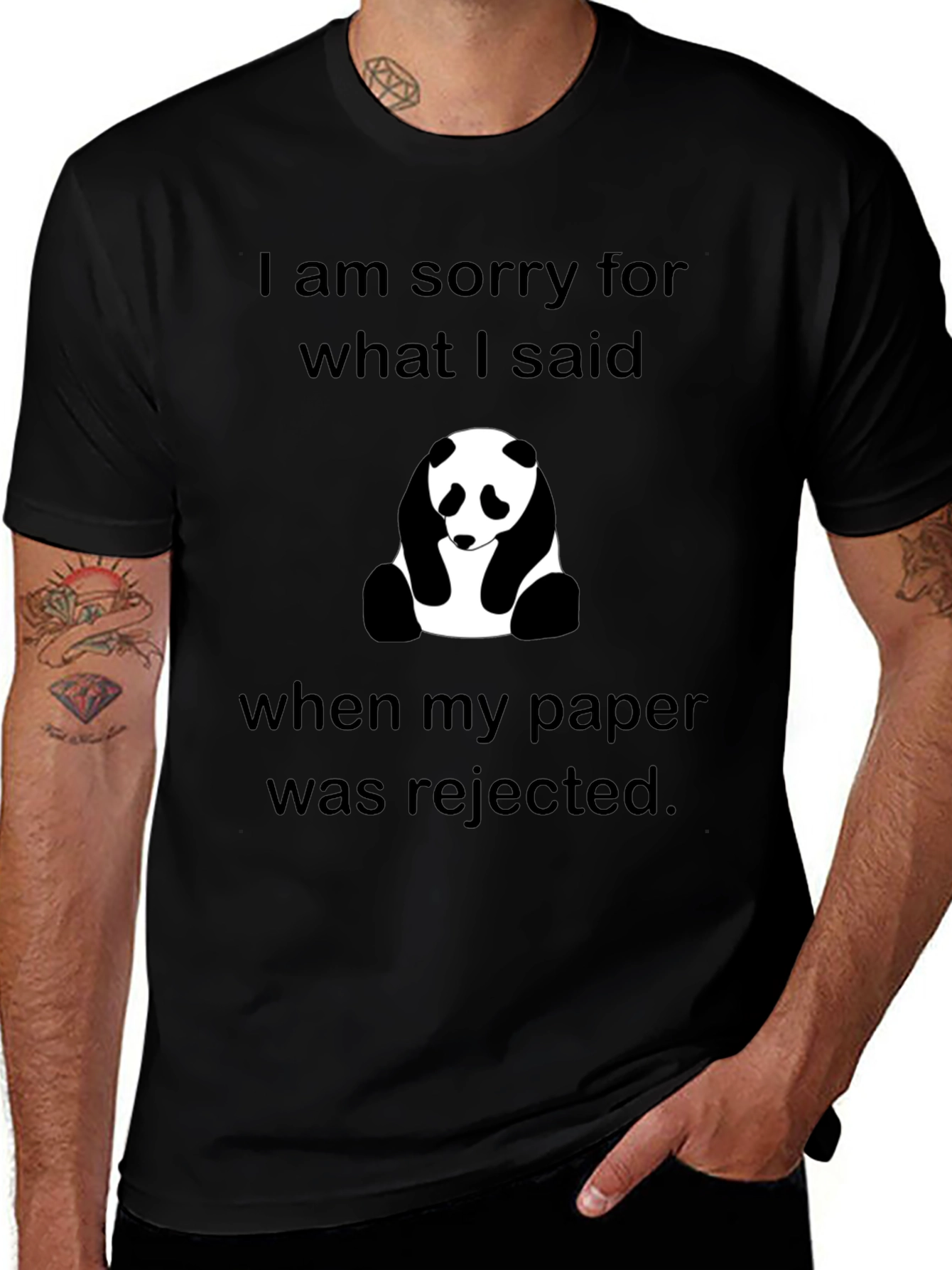 Variant 21 of I'm Sorry Panda T-Shirt - Rejected Paper Humor