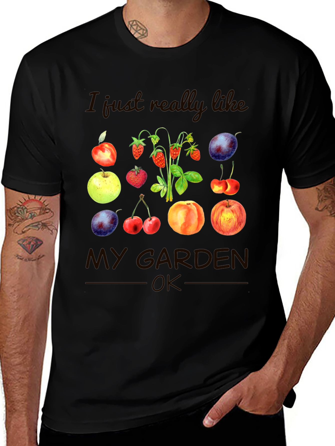 Variant 10 of Gardener's Delight T-Shirt -  Fruit Garden Love