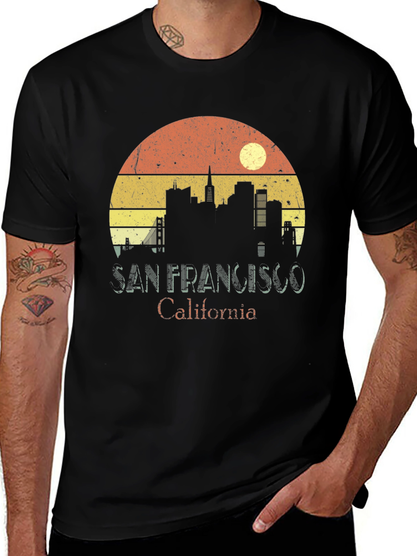 Retro San Francisco Skyline T-Shirt
