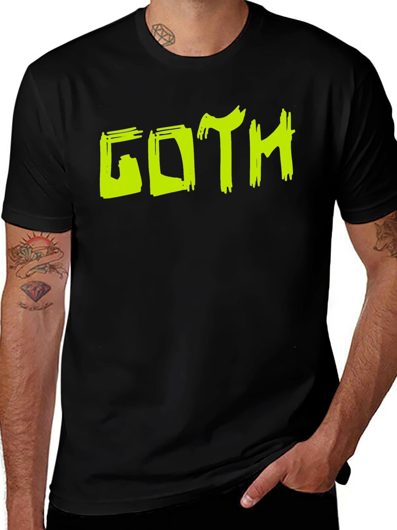Goth Graphic Tee - Edgy Style