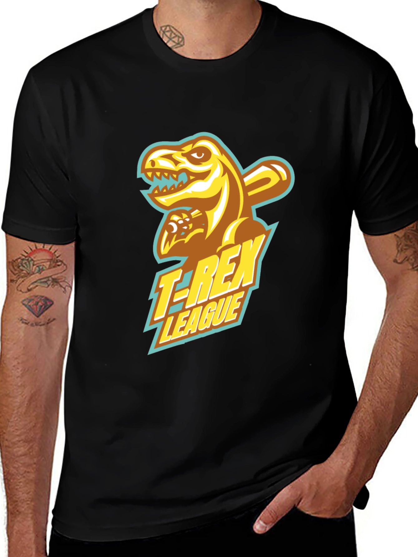 T-Rex League Black T-Shirt