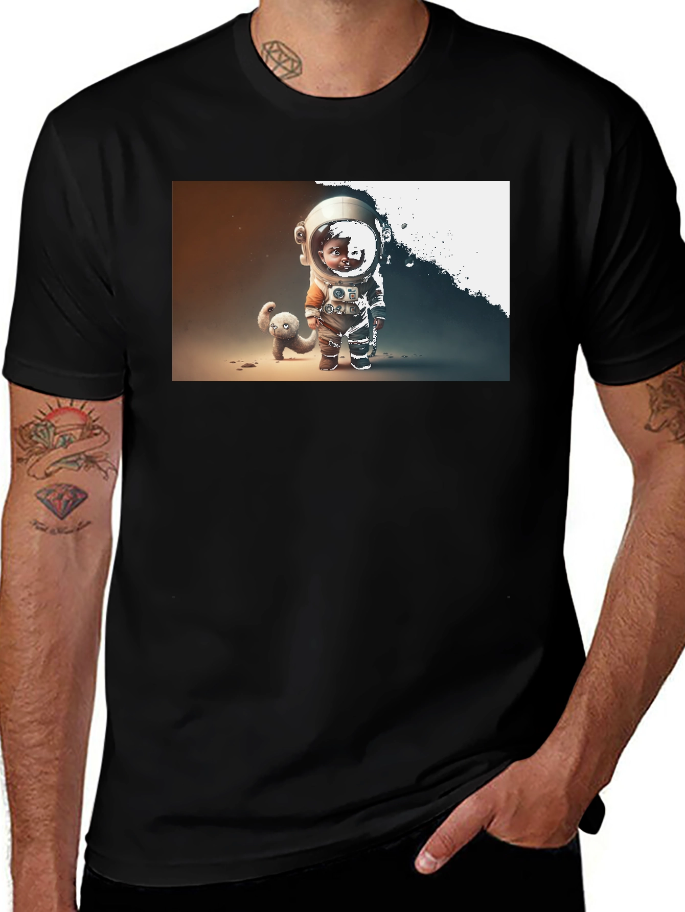 Variant 17 of Astronaut Kid Graphic T-Shirt - Space Adventure Tee