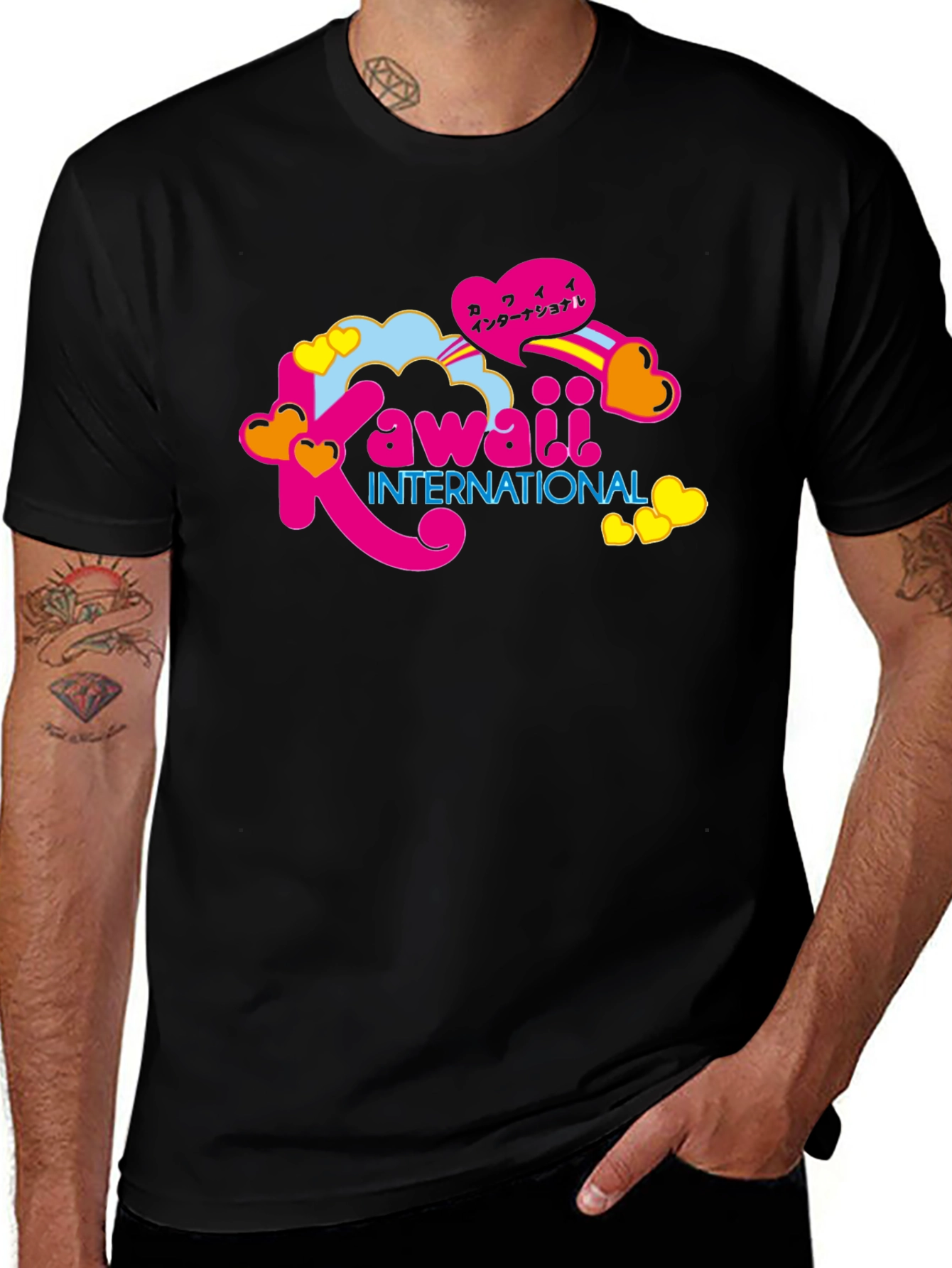 Variant 28 of Kawaii International Black Graphic Tee