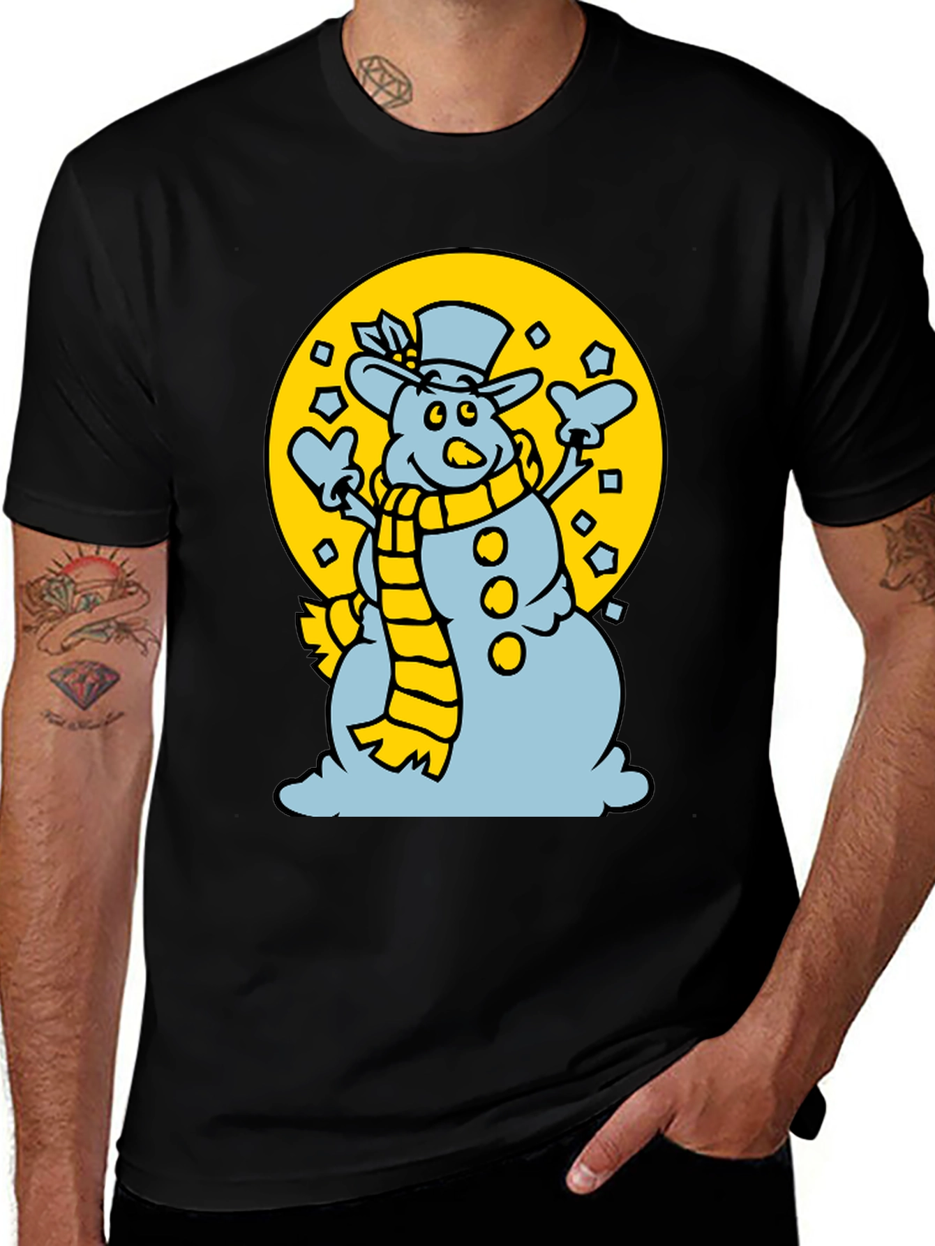 Variant 28 of Snowman T-Shirt: Festive Holiday Apparel