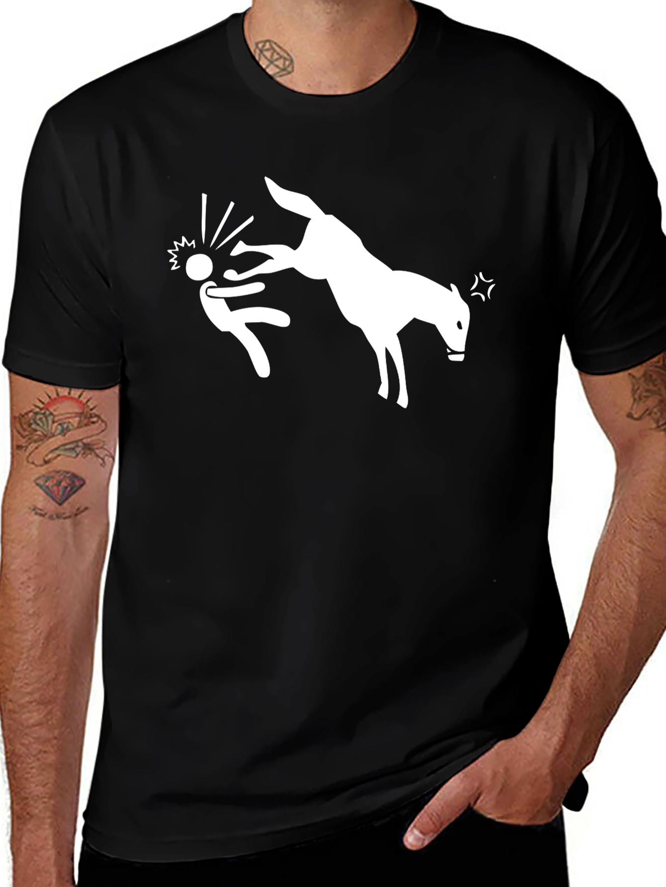 Variant 12 of Donkey Kick T-Shirt - Funny Graphic Tee