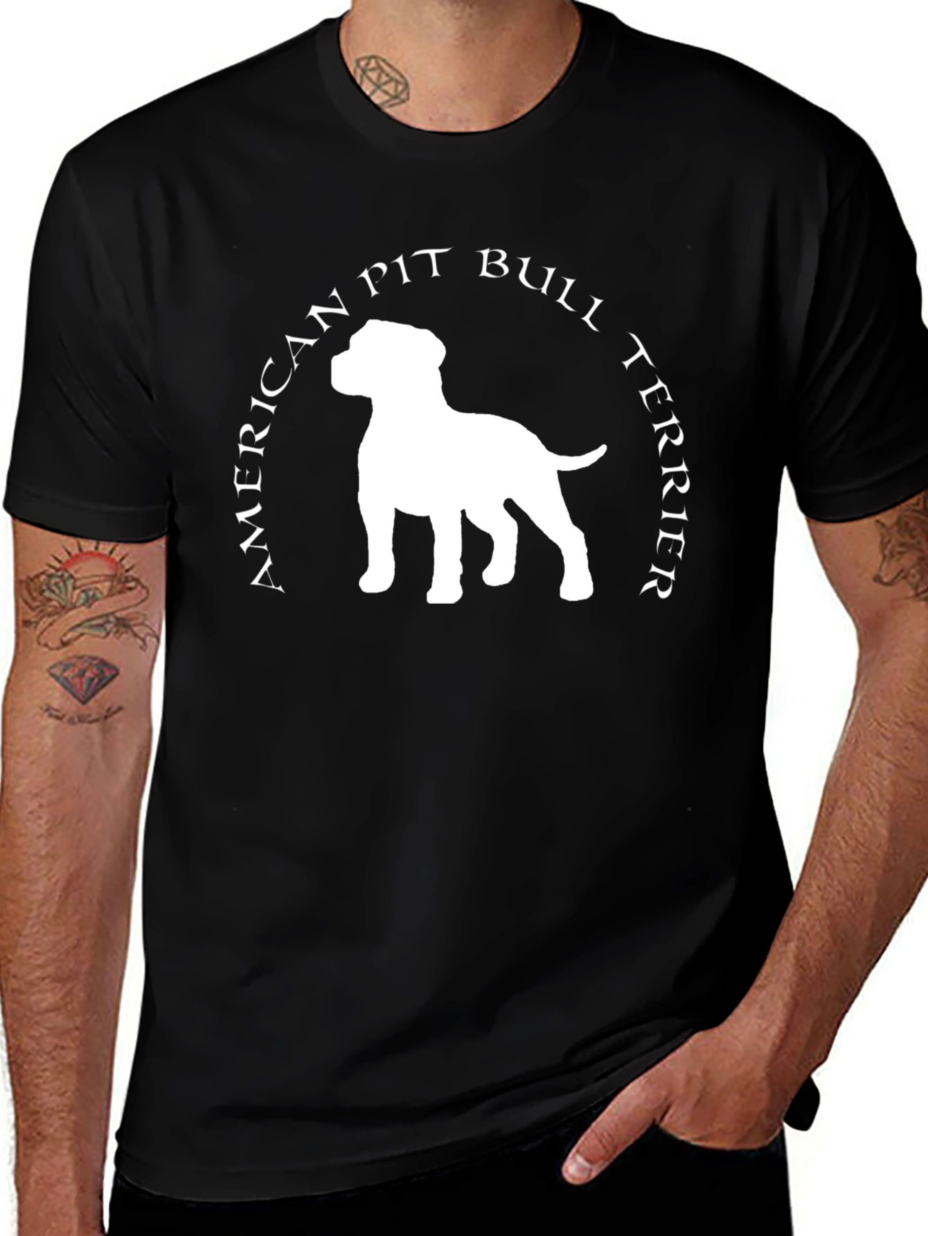 Variant 30 of American Pit Bull Terrier Graphic T-Shirt - Black