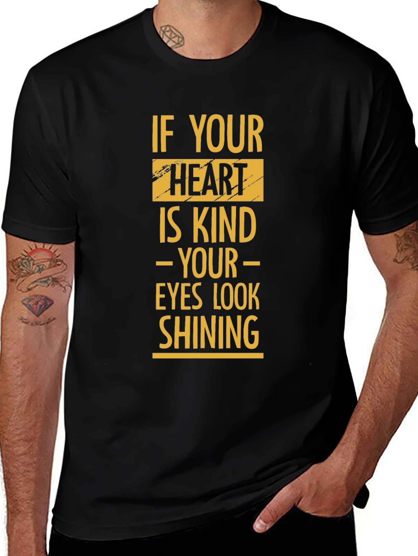 Variant 19 of Kind Heart Shining Eyes Graphic Tee