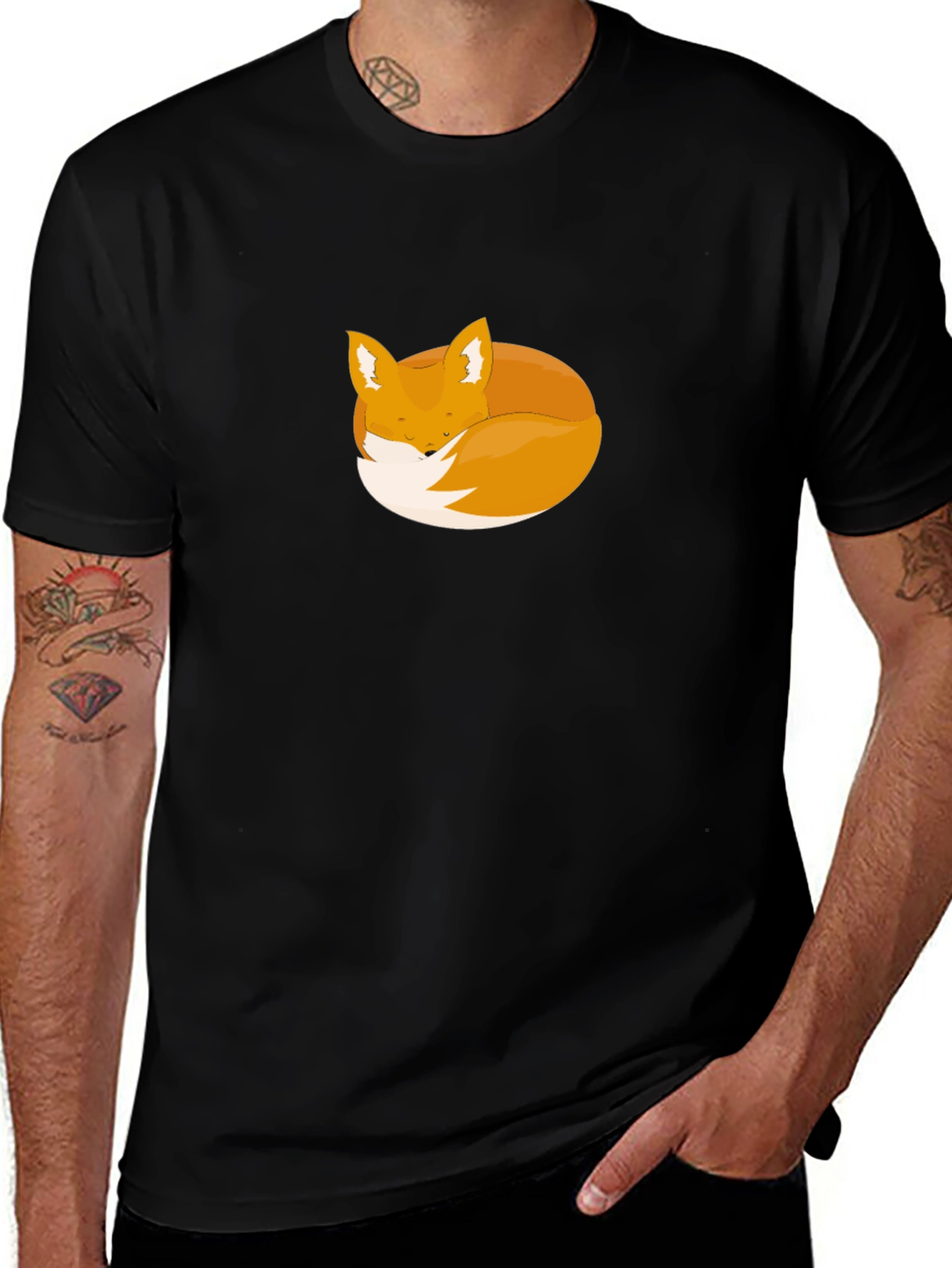 Variant 26 of Fox Nap T-Shirt - Soft Graphic Tee