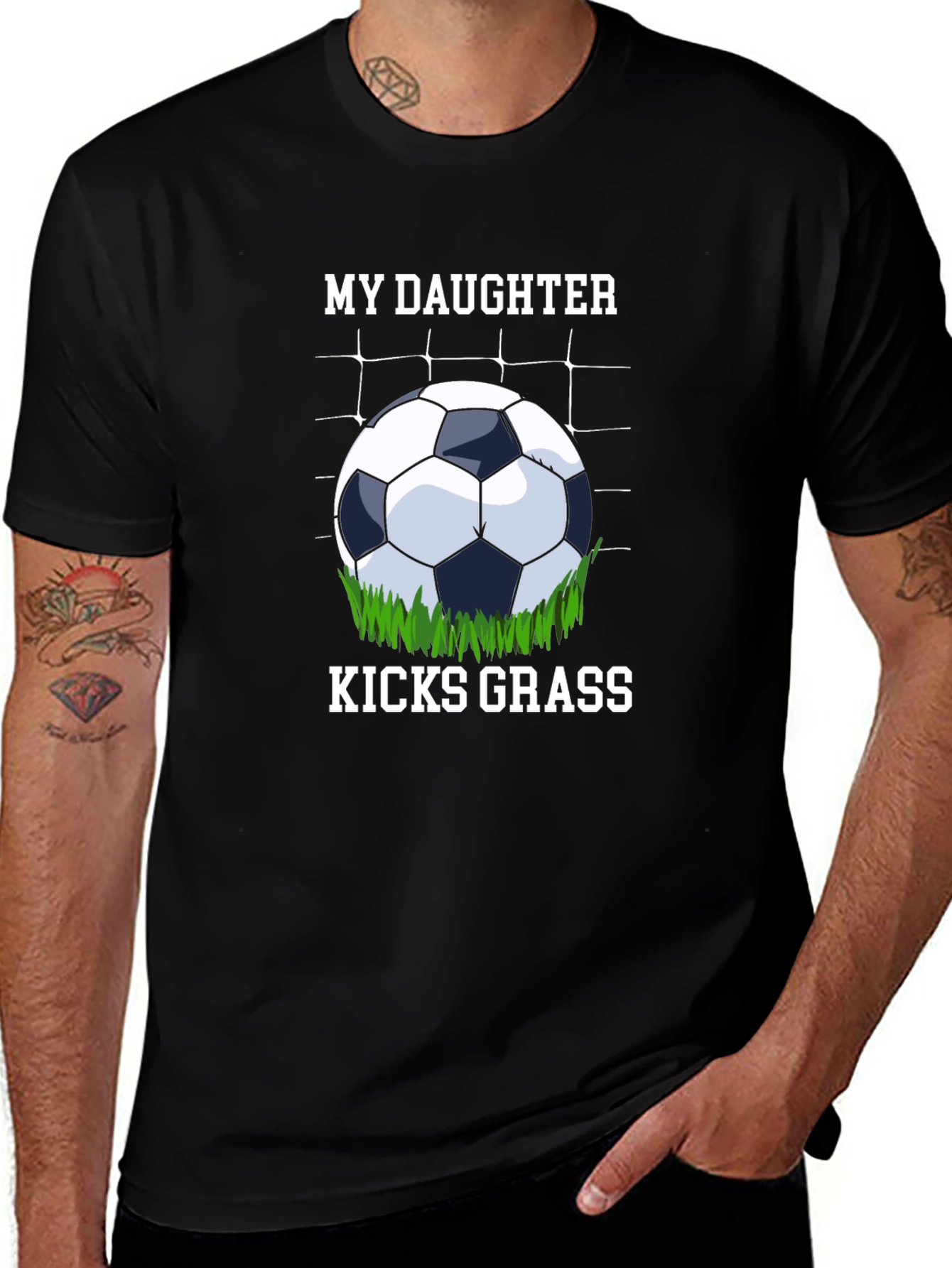 Variant 22 of My Daughter Kicks Grass T-Shirt Soccer Fan Gift