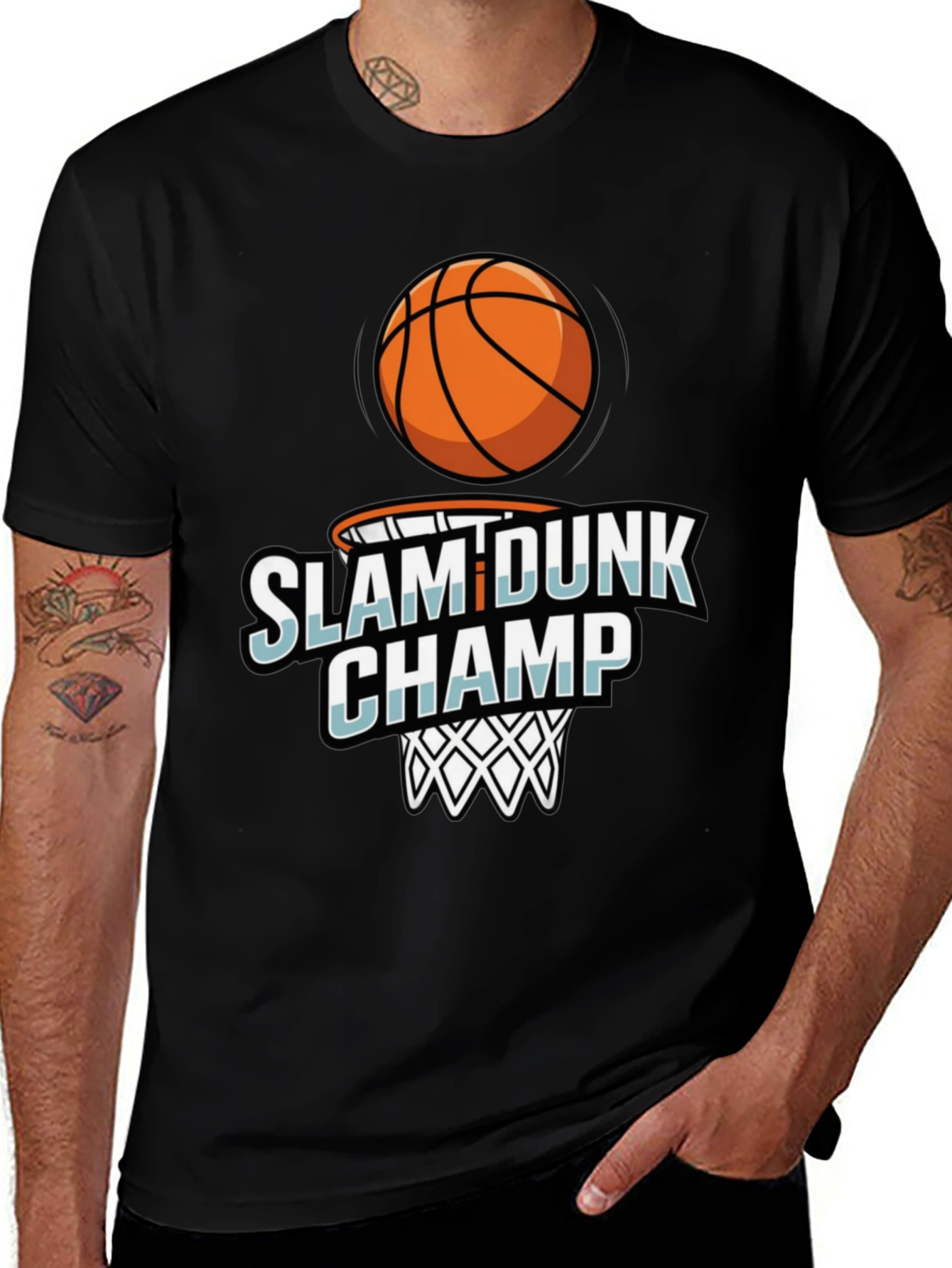 Variant 10 of Slam Dunk Champ Graphic T-Shirt - Basketball Tee