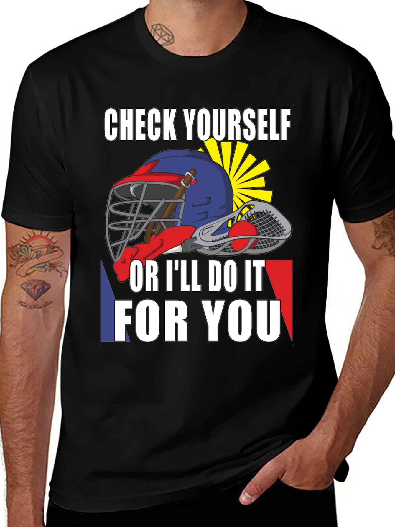 Check Yourself Lacrosse T-Shirt