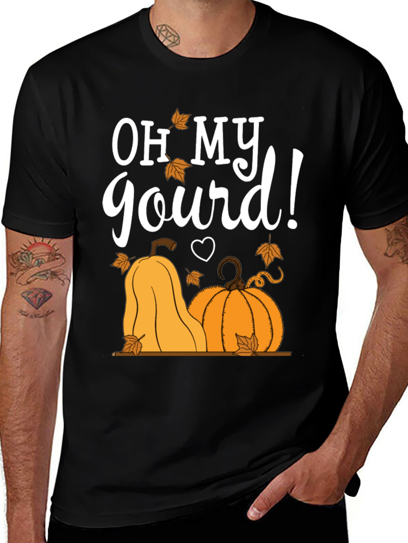 Oh My Gourd! Pumpkin Graphic T-Shirt