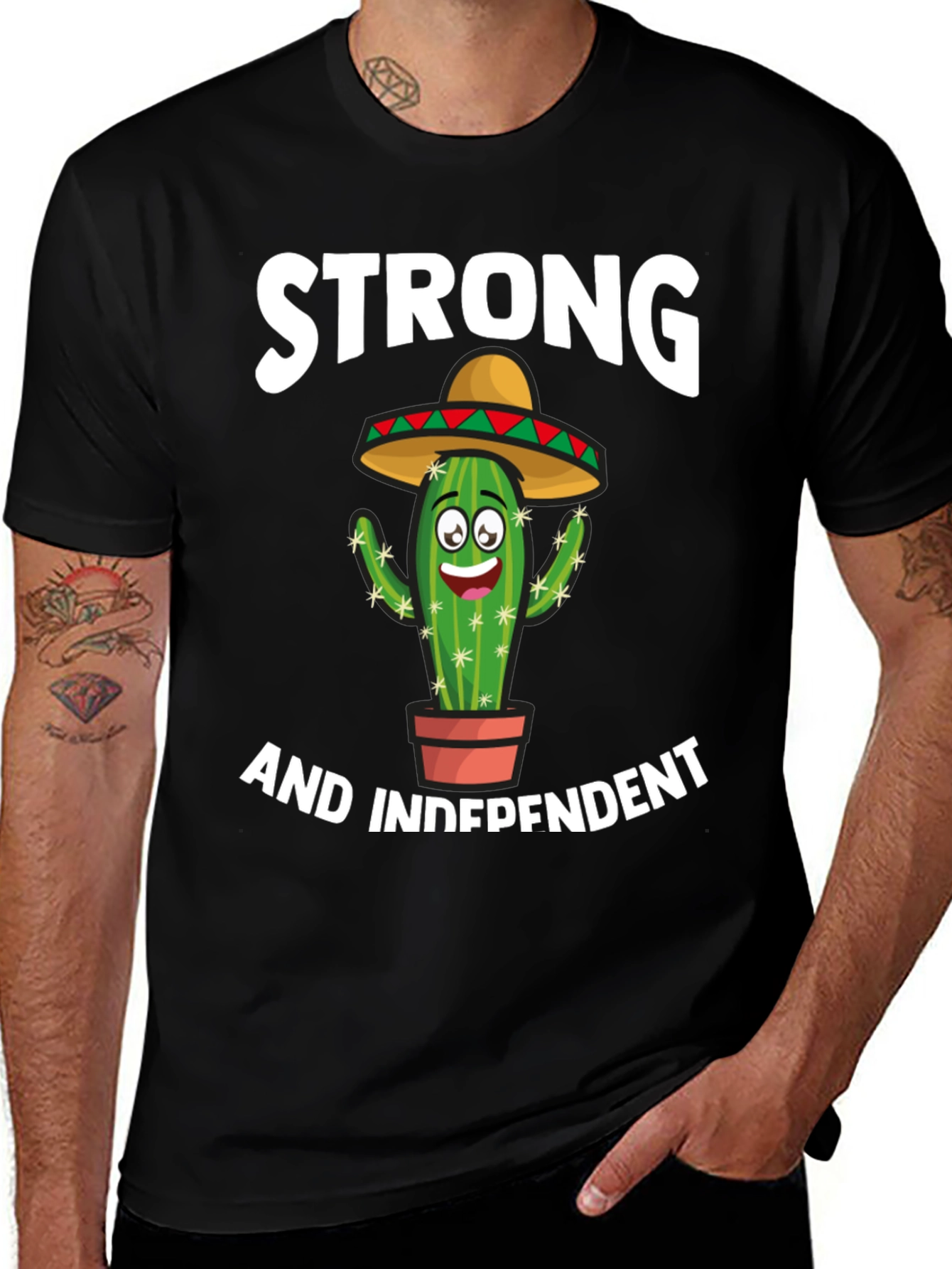 Variant 15 of Strong & Independent Cactus T-Shirt