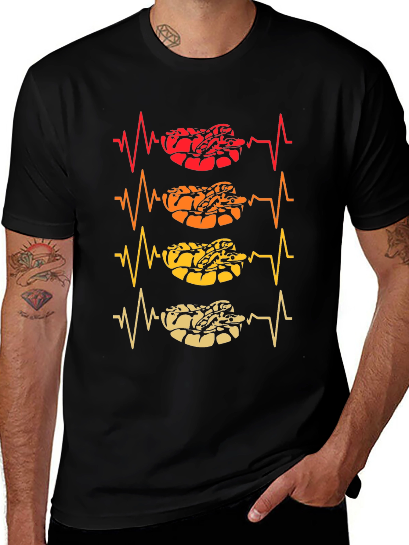 Variant 8 of Ball Python Heartbeat Graphic T-Shirt
