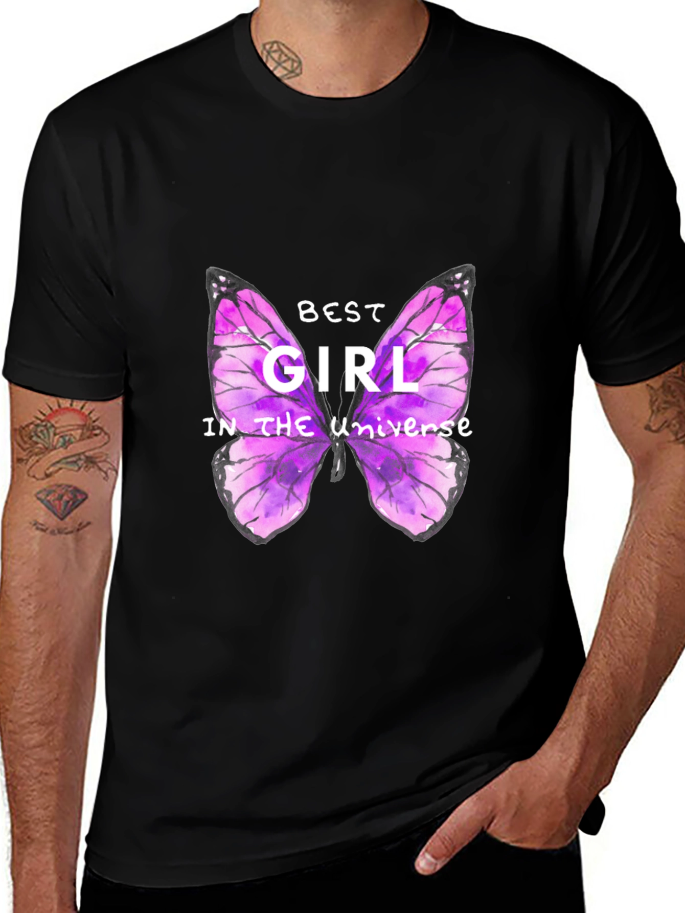 Variant 30 of Best Girl Butterfly Graphic T-Shirt