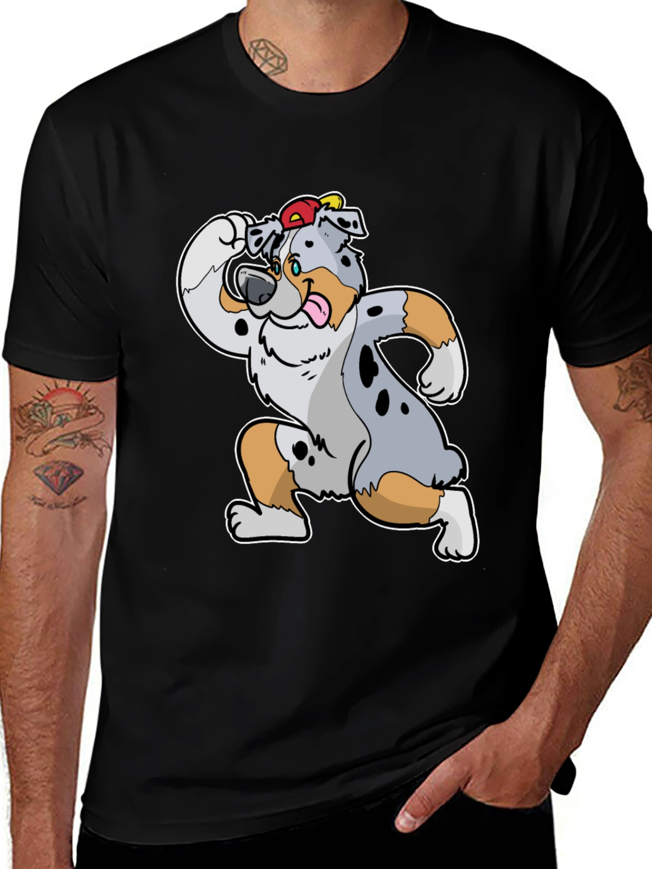 Variant 6 of Dog Cartoon T-Shirt