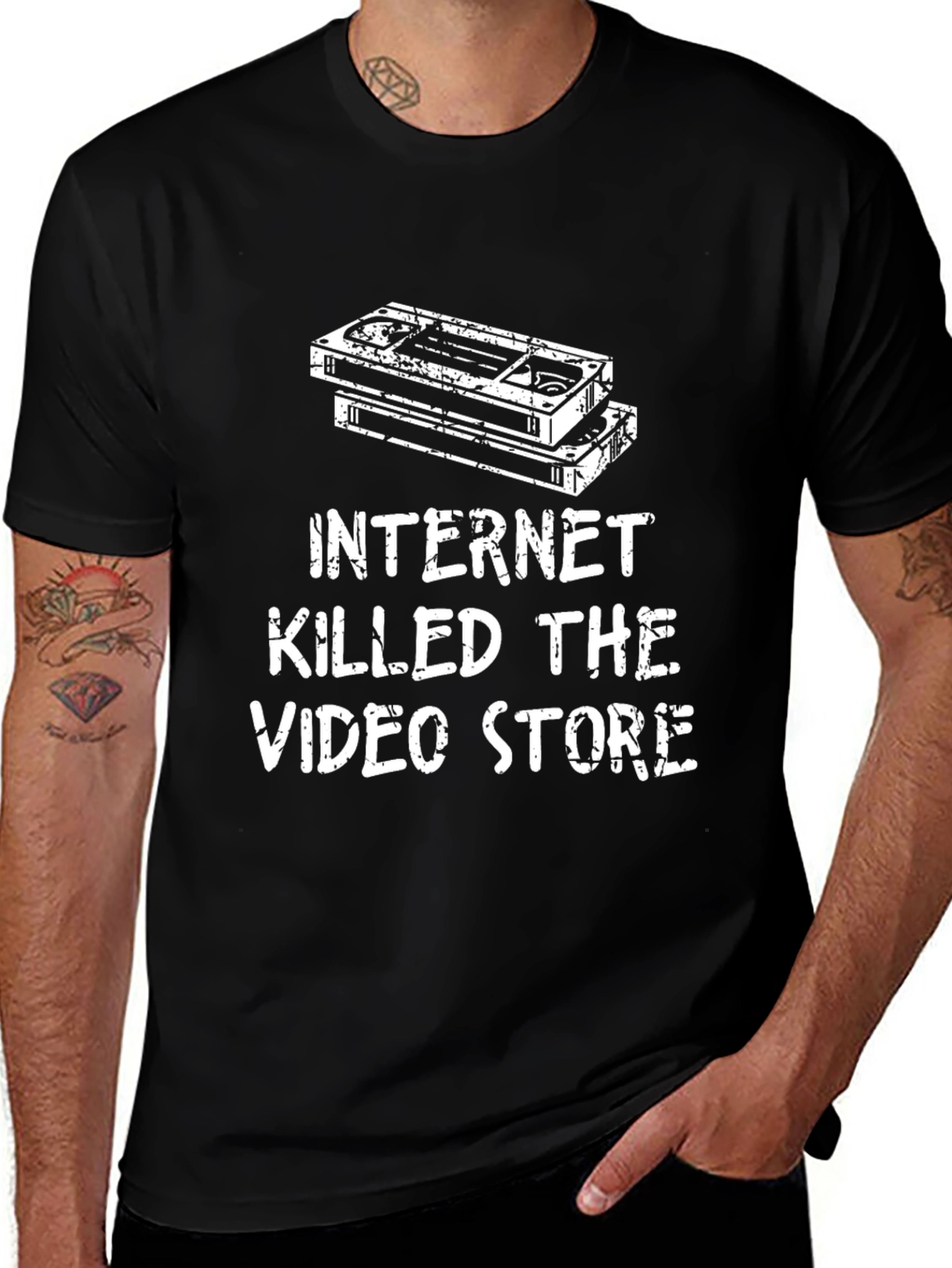Variant 15 of Internet Killed the Video Store T-Shirt - Retro Nostalgia
