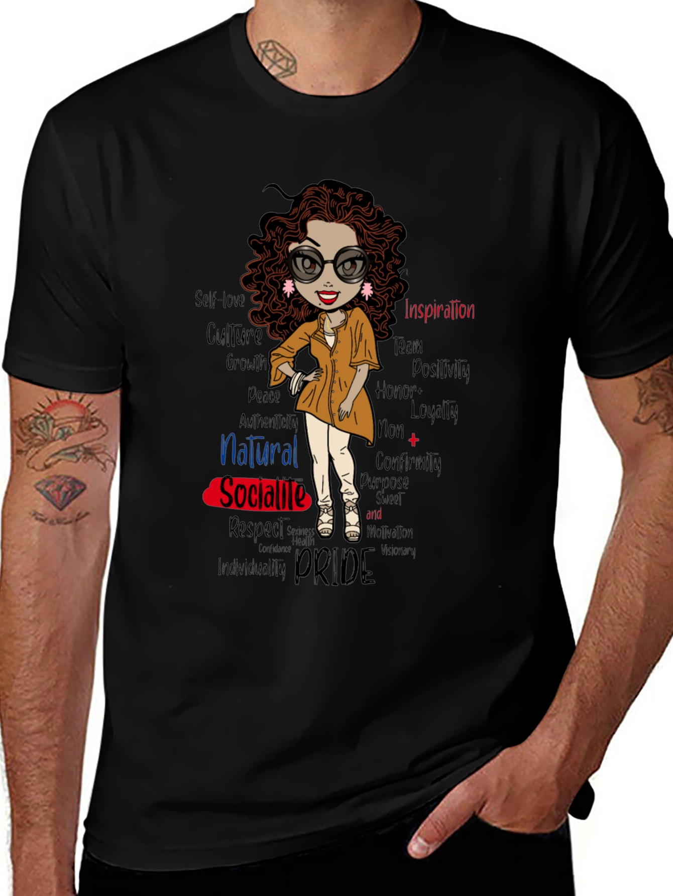 Inspirational T-Shirt - Natural Socialite Design