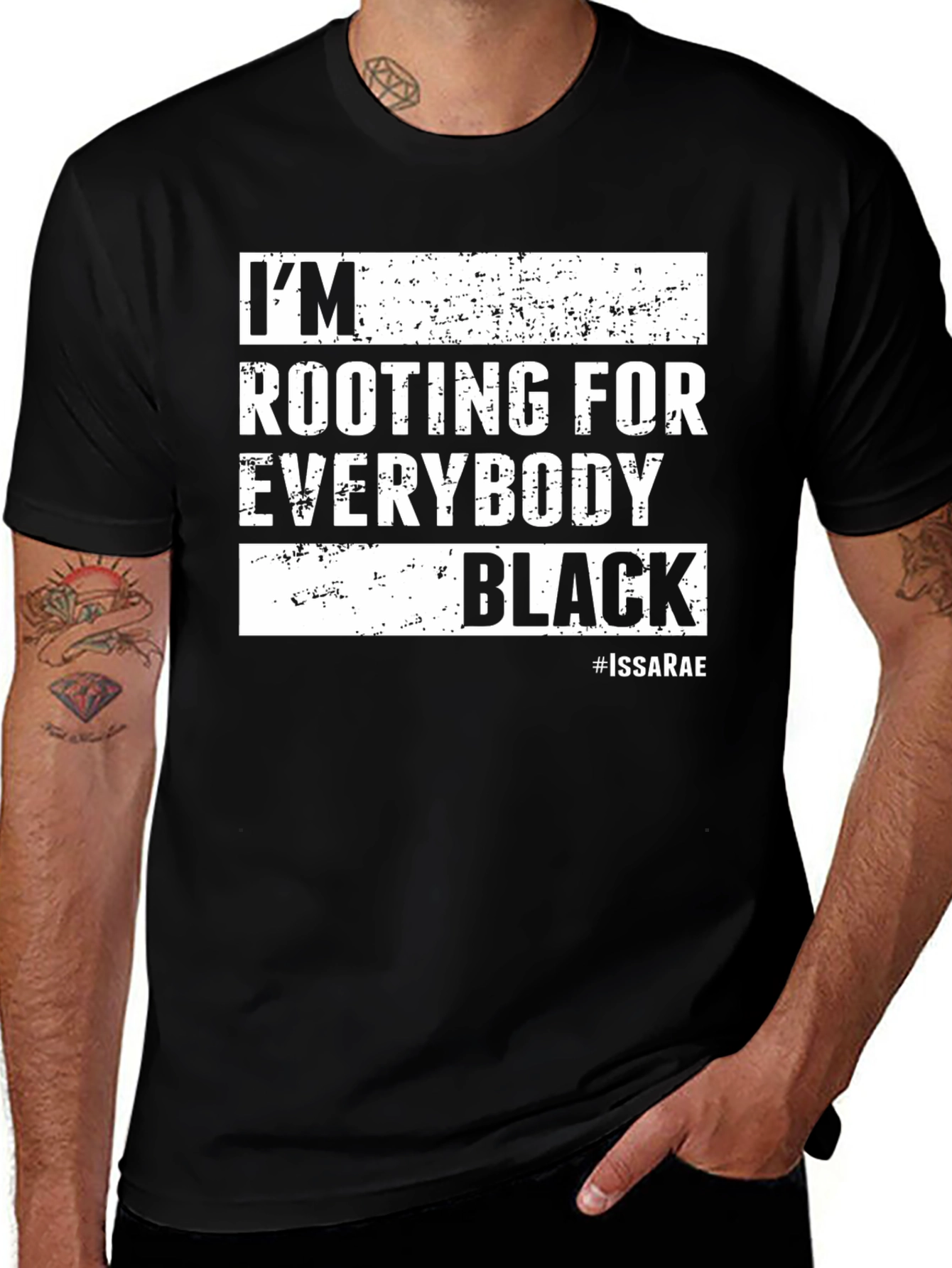 Variant 11 of I'm Rooting For Everybody Black T-Shirt