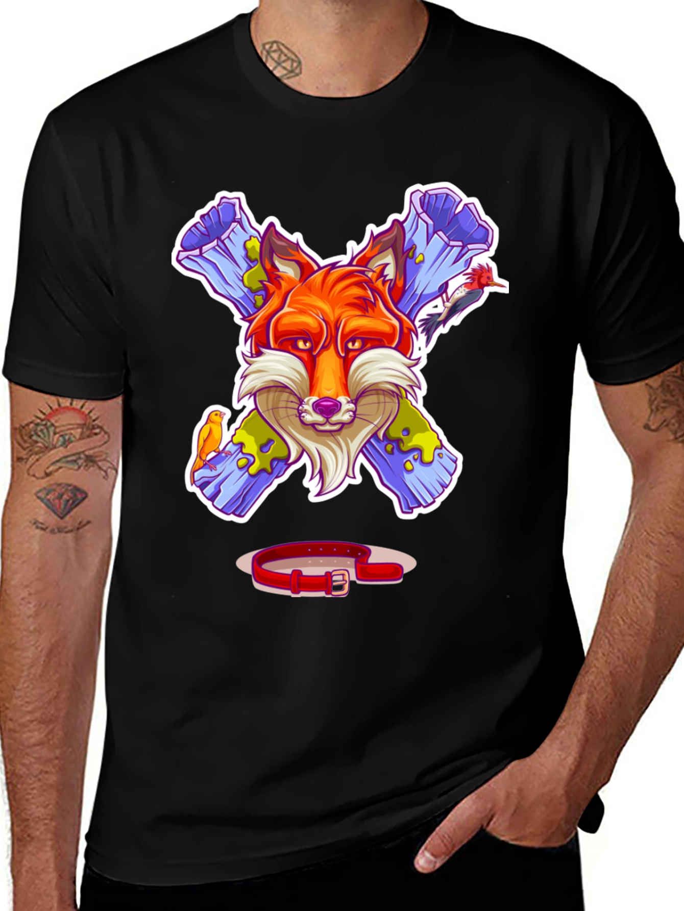 Variant 10 of Fox Graphic Tee - Unique Animal Design