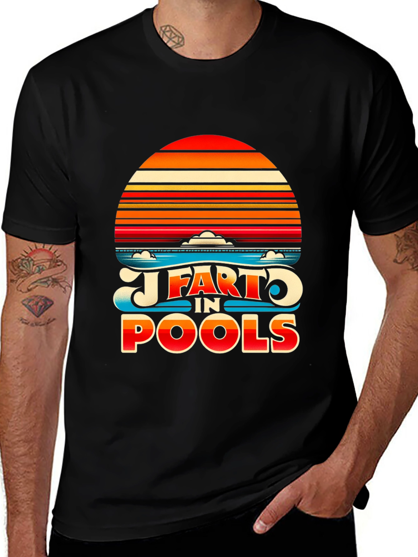 Variant 5 of I Fart In Pools Graphic T-Shirt