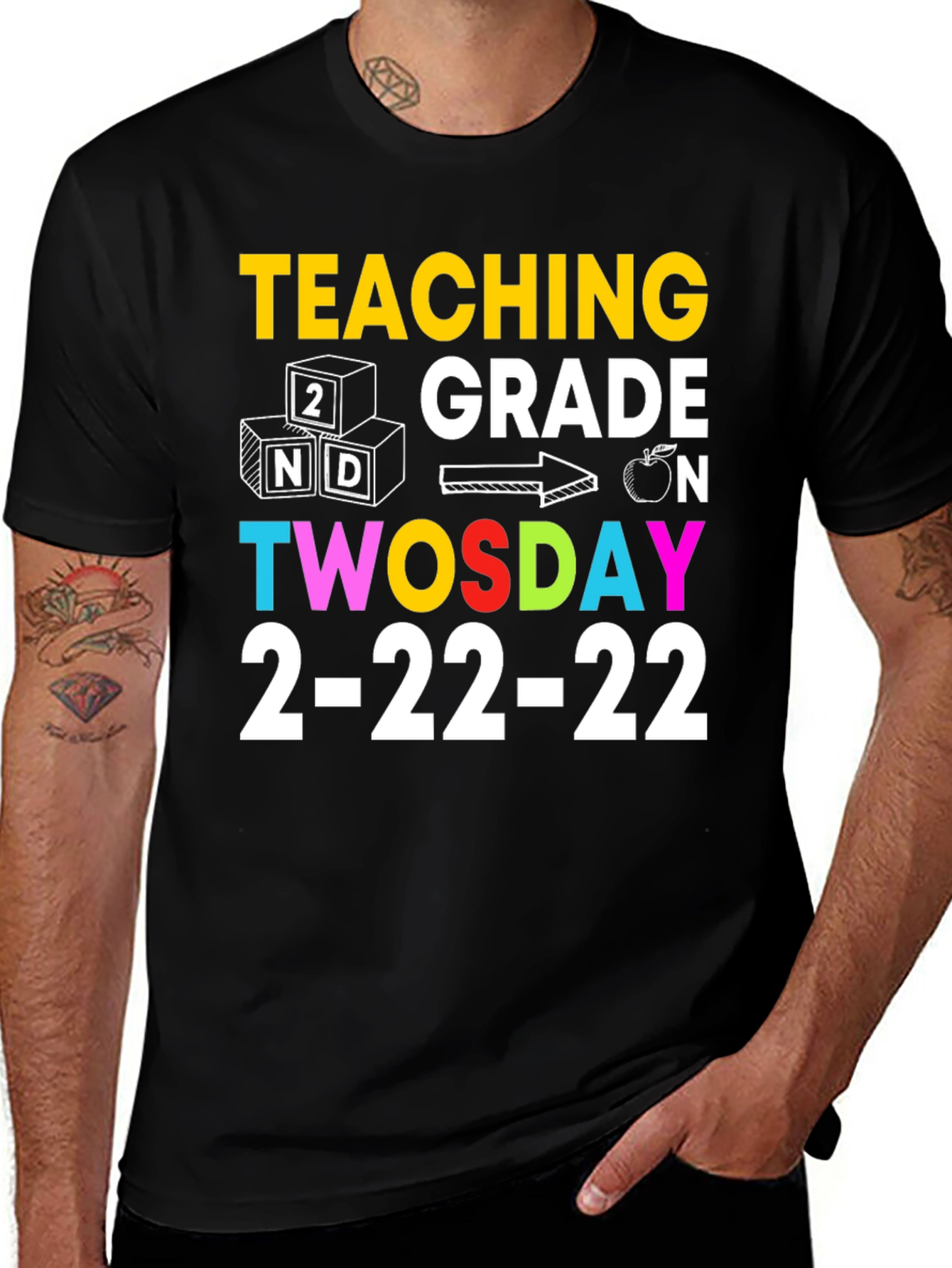 Teaching 2nd Grade Twosday 2-22-22 T-Shirt