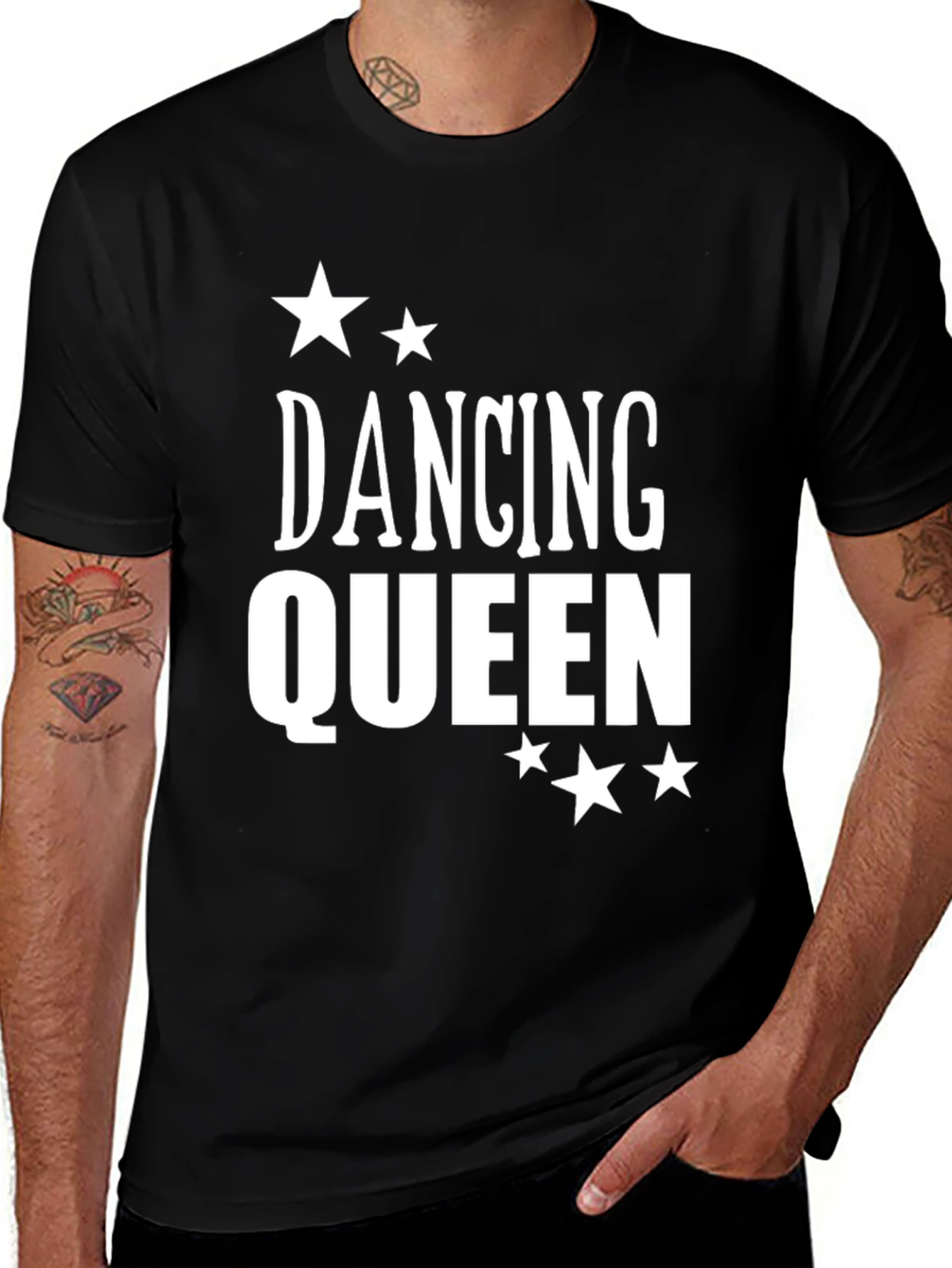 Variant 30 of Dancing Queen Graphic Tee - Black T-Shirt