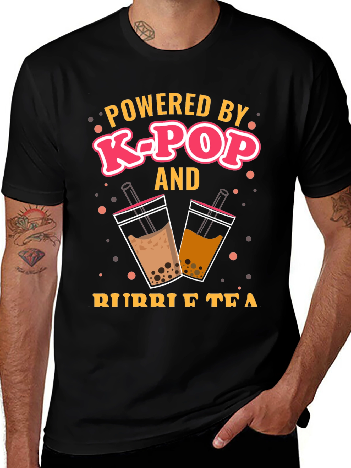 Variant 29 of K-Pop & Bubble Tea Graphic Tee
