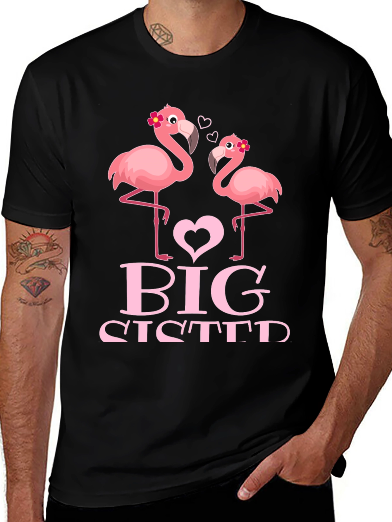 Variant 6 of Big Sister Flamingo T-Shirt