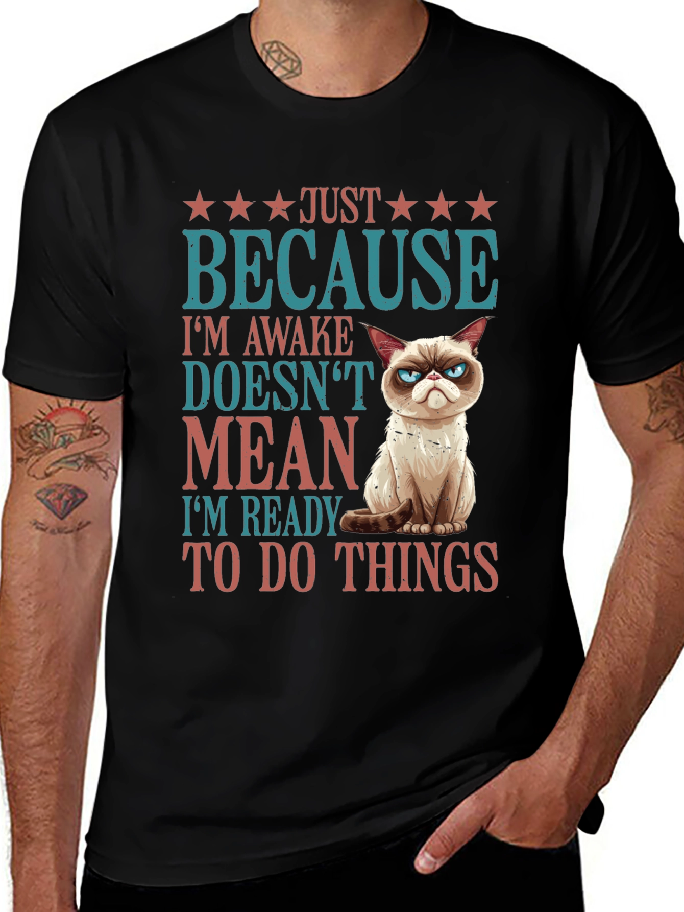 Grumpy Cat Just Because T-Shirt