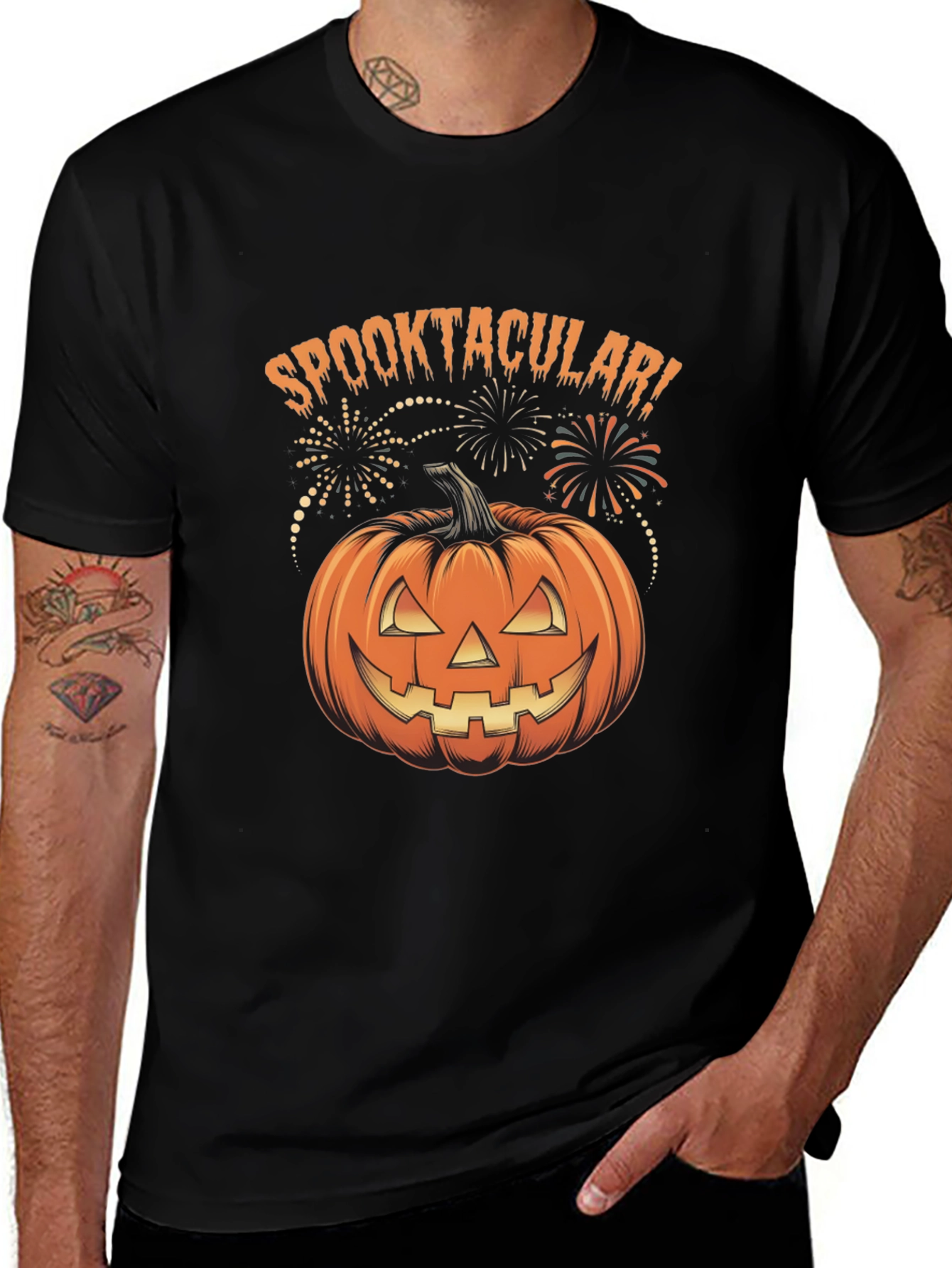 Spooktacular Pumpkin Halloween T-Shirt