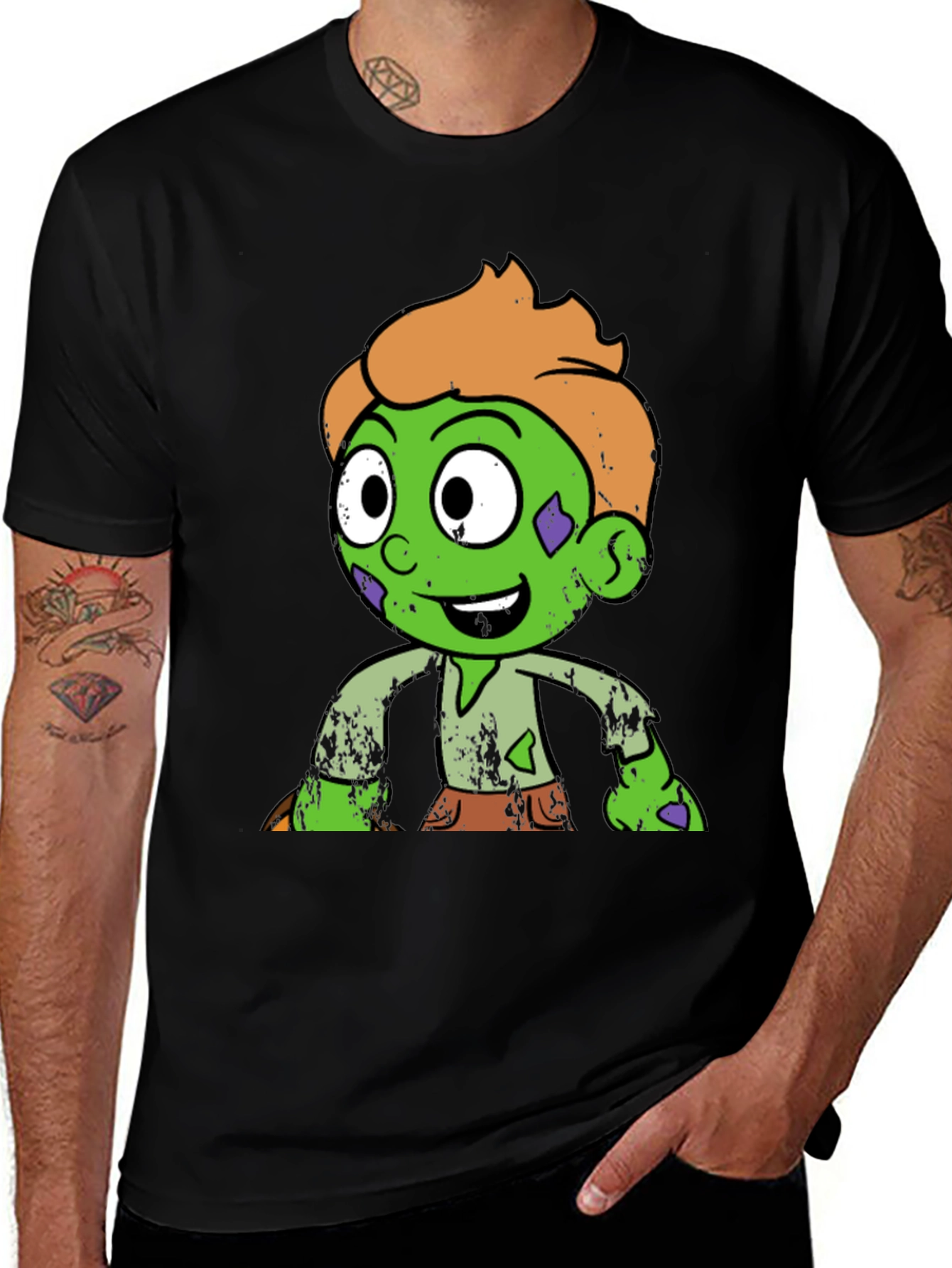 Variant 24 of Zombie Cartoon Graphic Tee - Halloween Costume