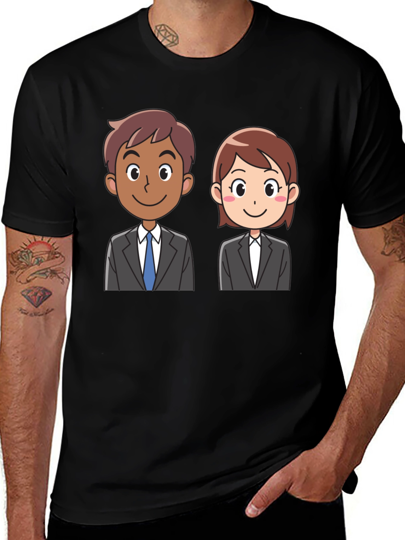 Variant 6 of Cartoon Business Professionals T-Shirt