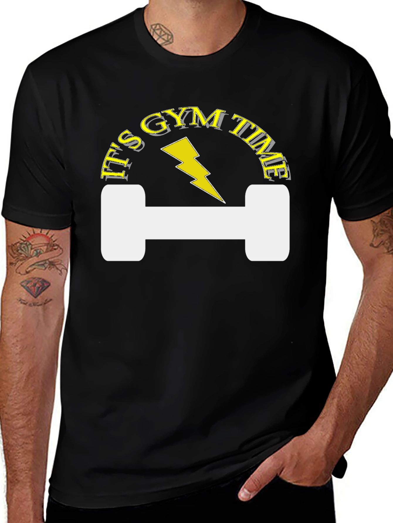Variant 15 of It's Gym Time Black T-Shirt