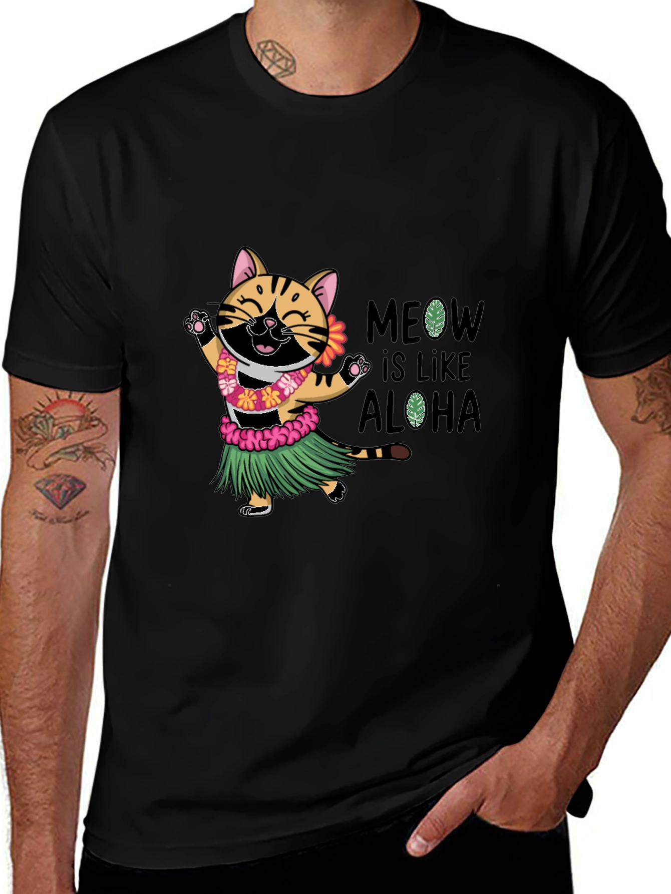 Variant 10 of Aloha Cat T-Shirt