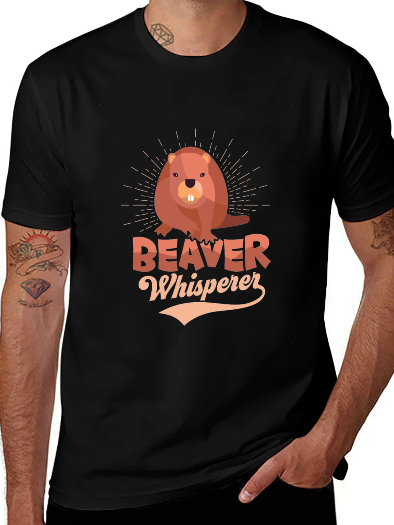 Variant 26 of Beaver Whisperer Graphic T-Shirt