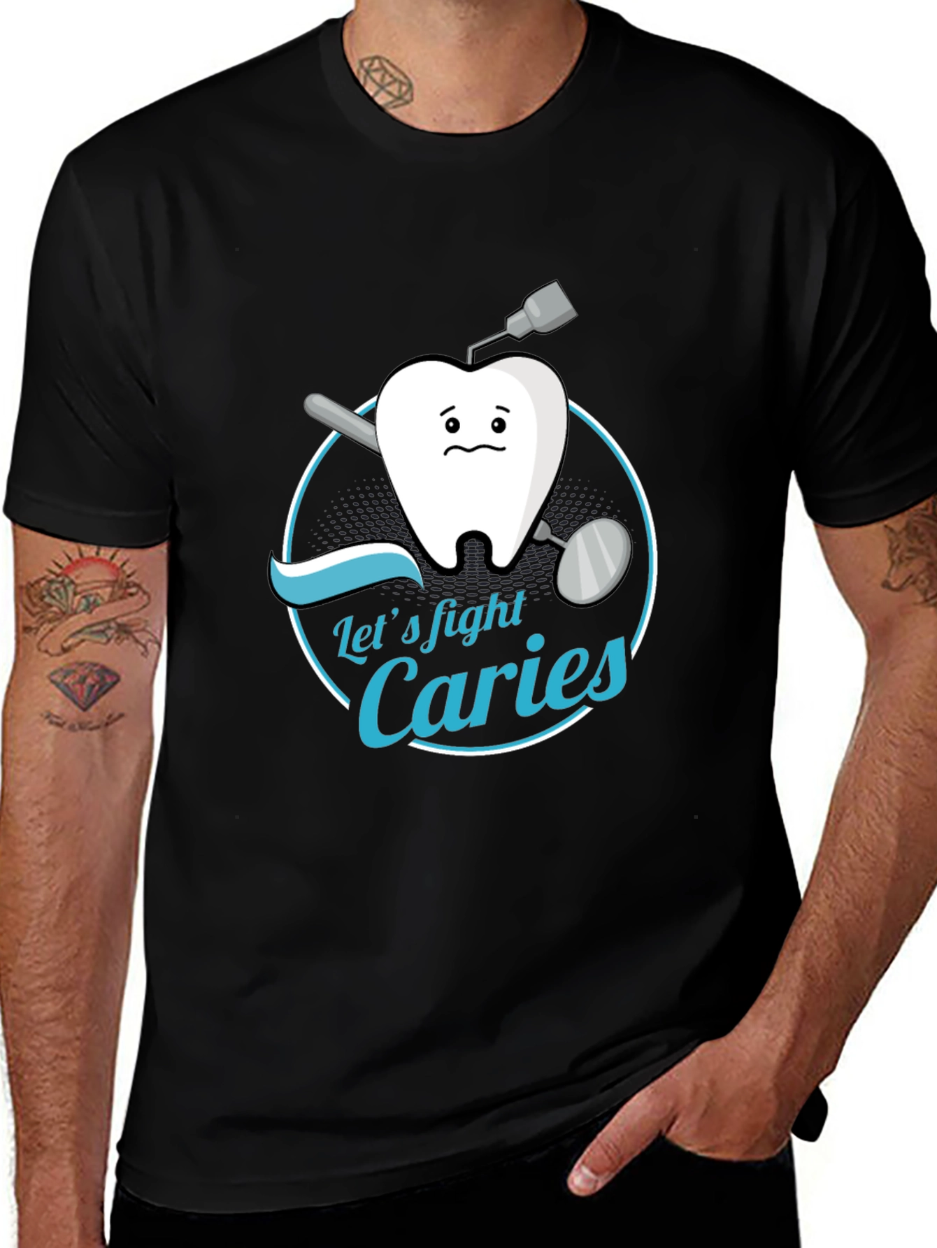 Let's Fight Caries Graphic T-Shirt